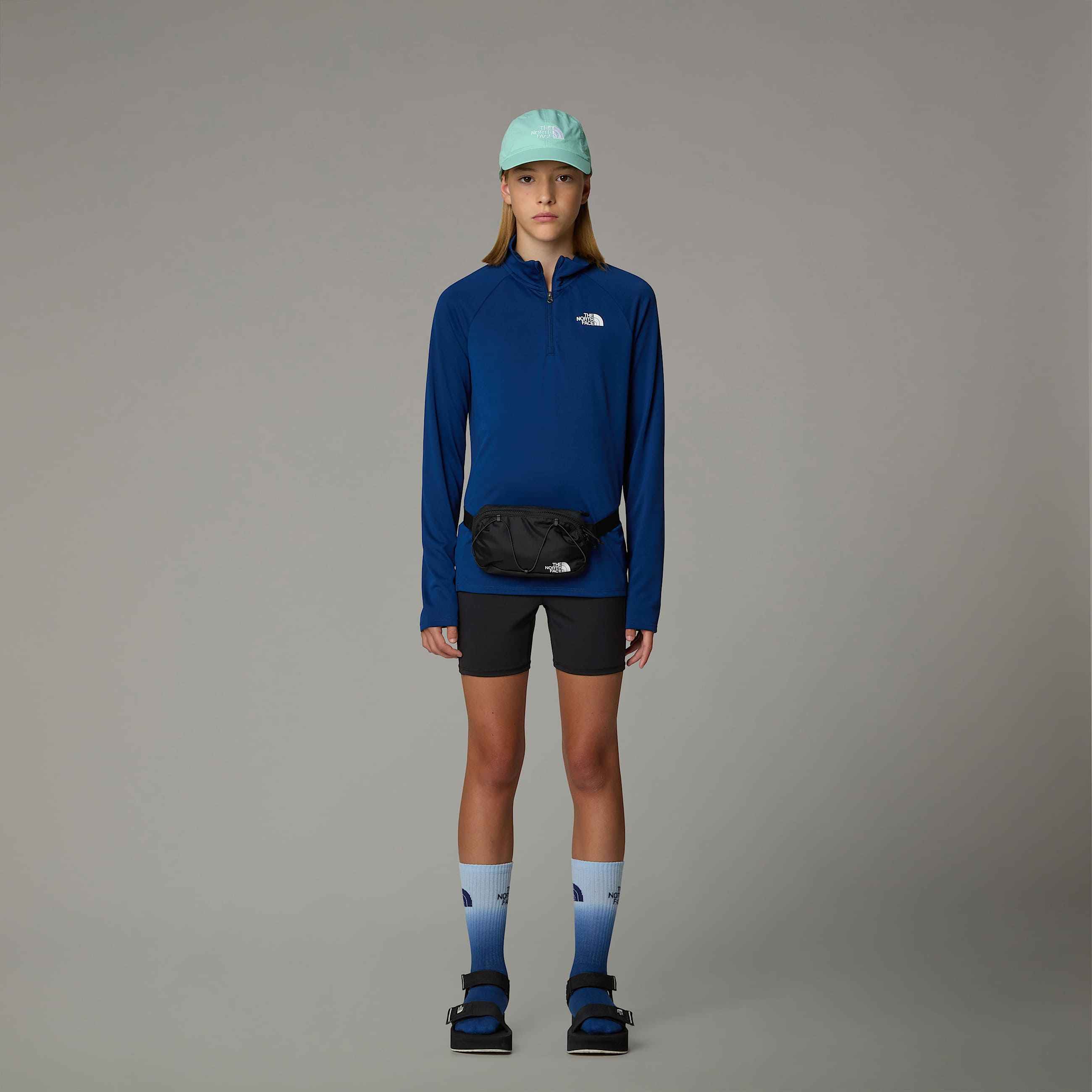 Pantaloncini da ciclista Never Stop da ragazza TNF ALT5