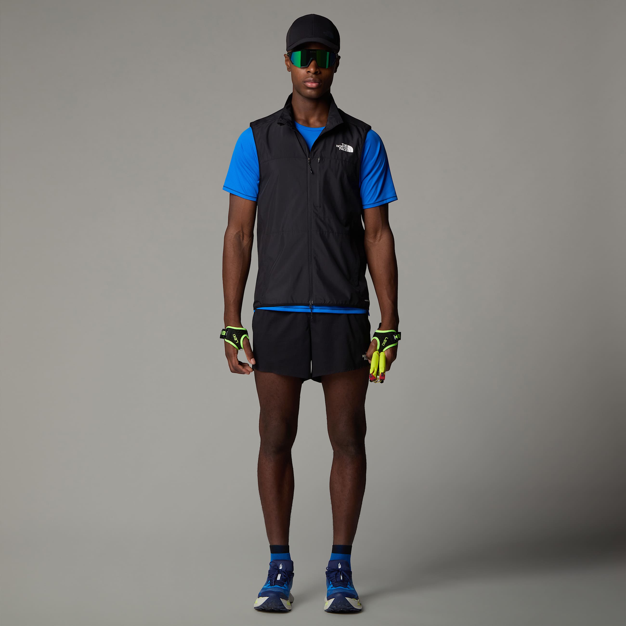 Mens Higher Run Wind Gilet TNF ALT5