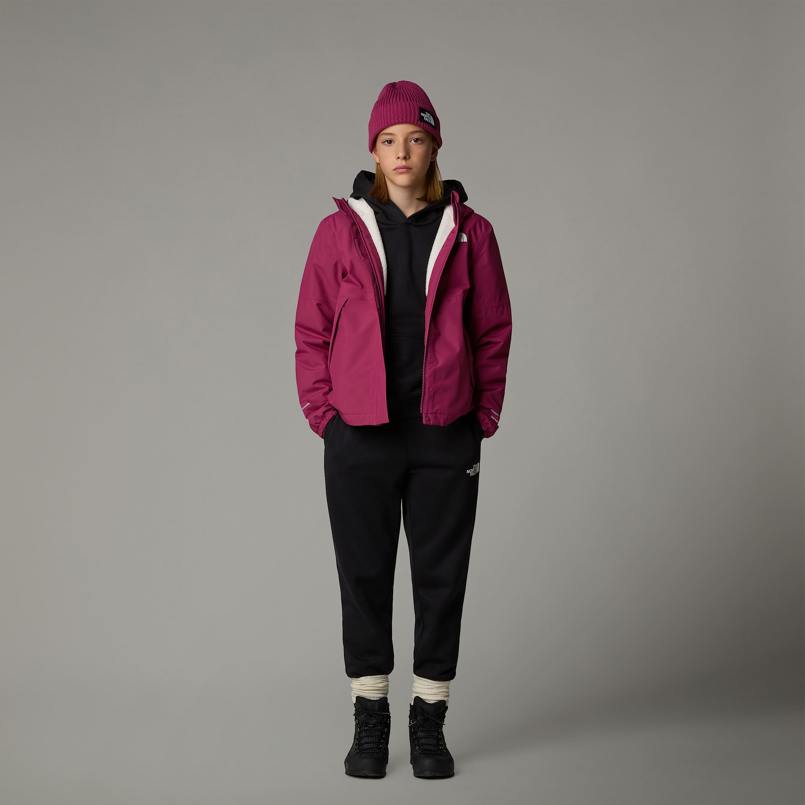 Girls Warm Antora Rain Jacket TNF ALT5