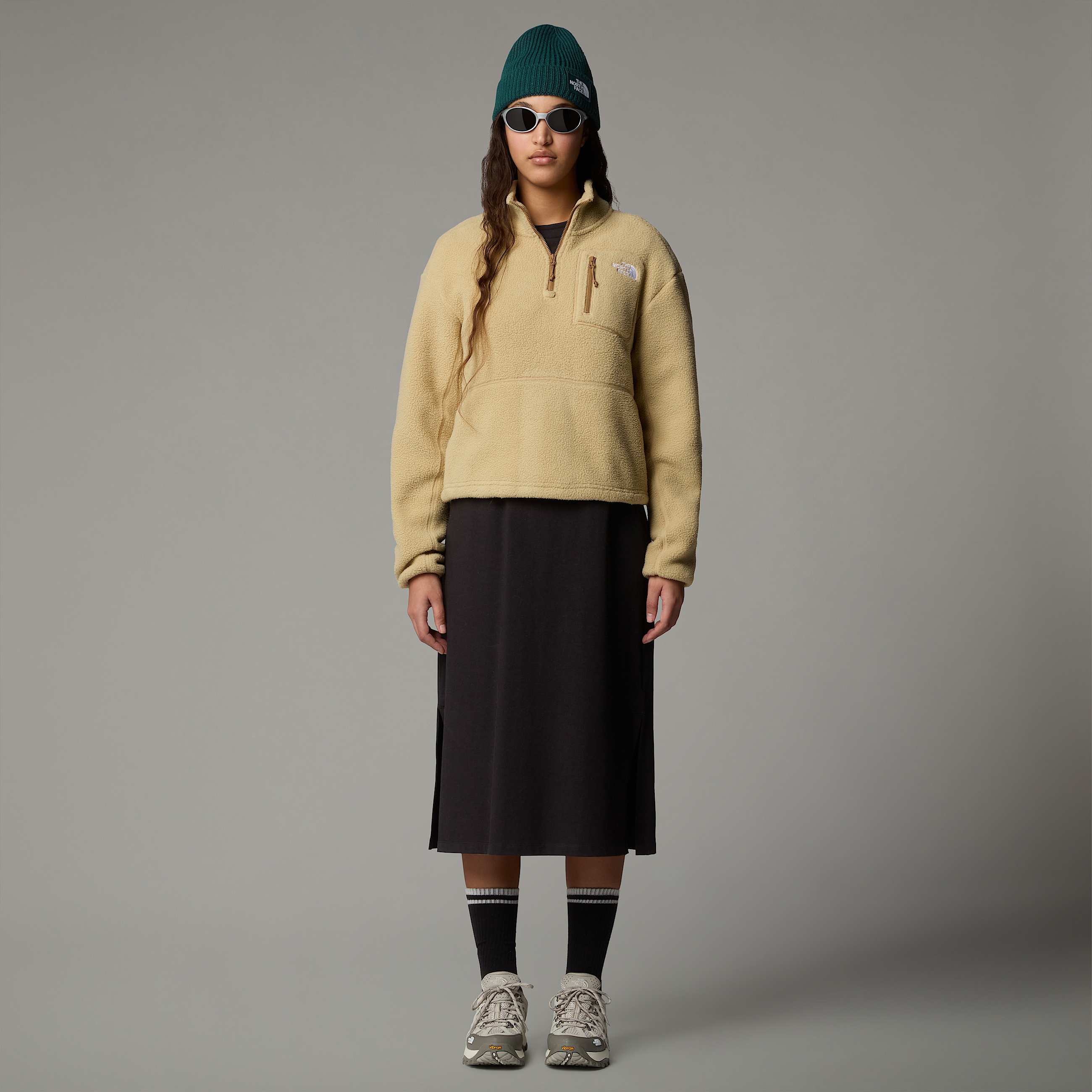 Womens Yumiori 14 Zip Fleece Jacket TNF ALT5