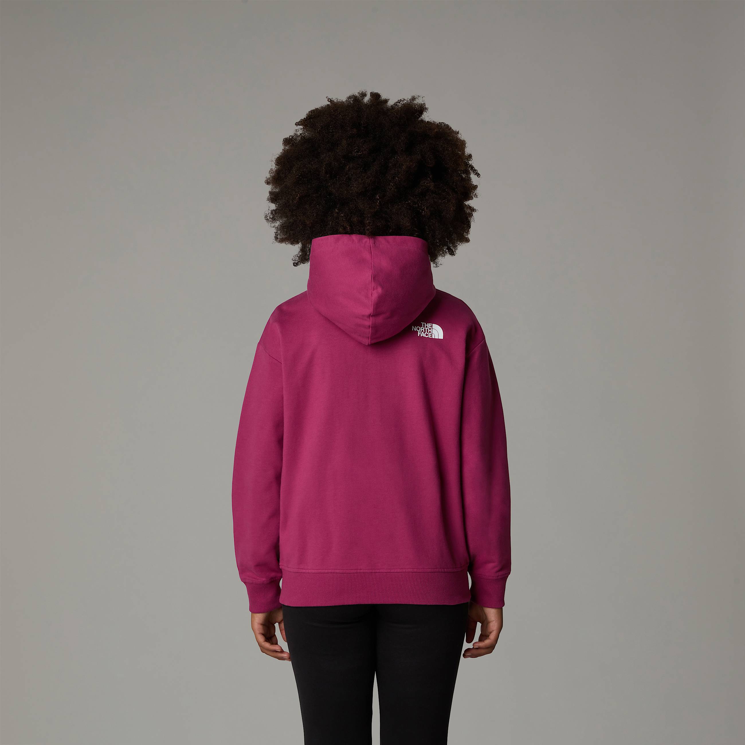 Light Kapuzenpulli mit durchgehendem RV in Oversize fr Mdchen TNF ALT6