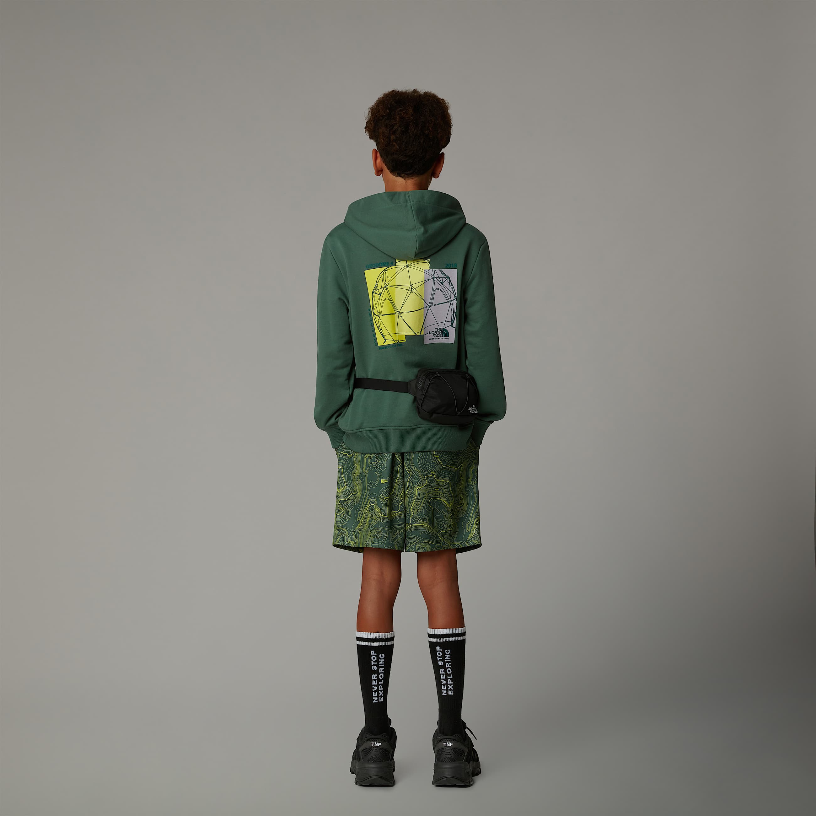 Felpa con cappuccio Relaxed Graphic da ragazzo TNF ALT6