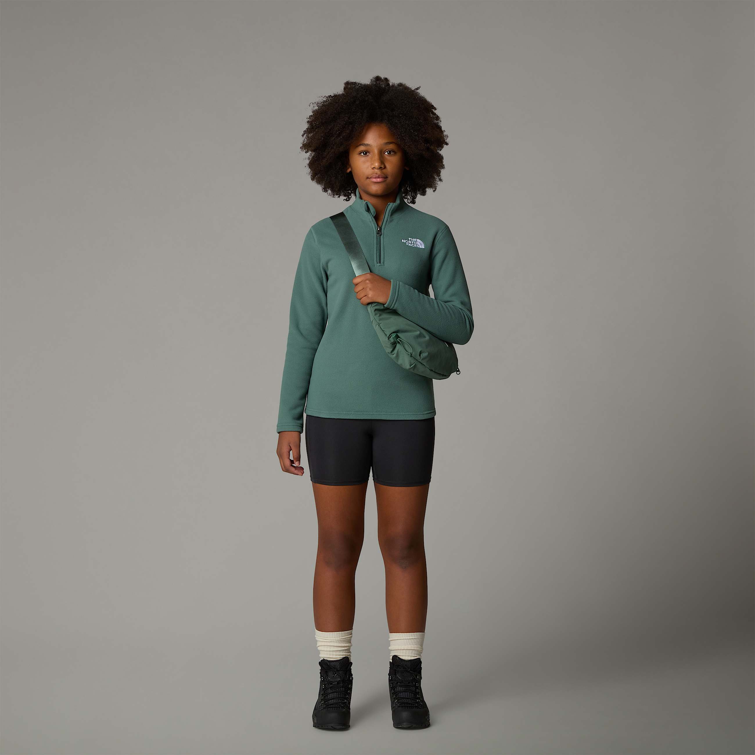 Glacier Fleece mit 14langem RV fr Jugendliche TNF ALT8