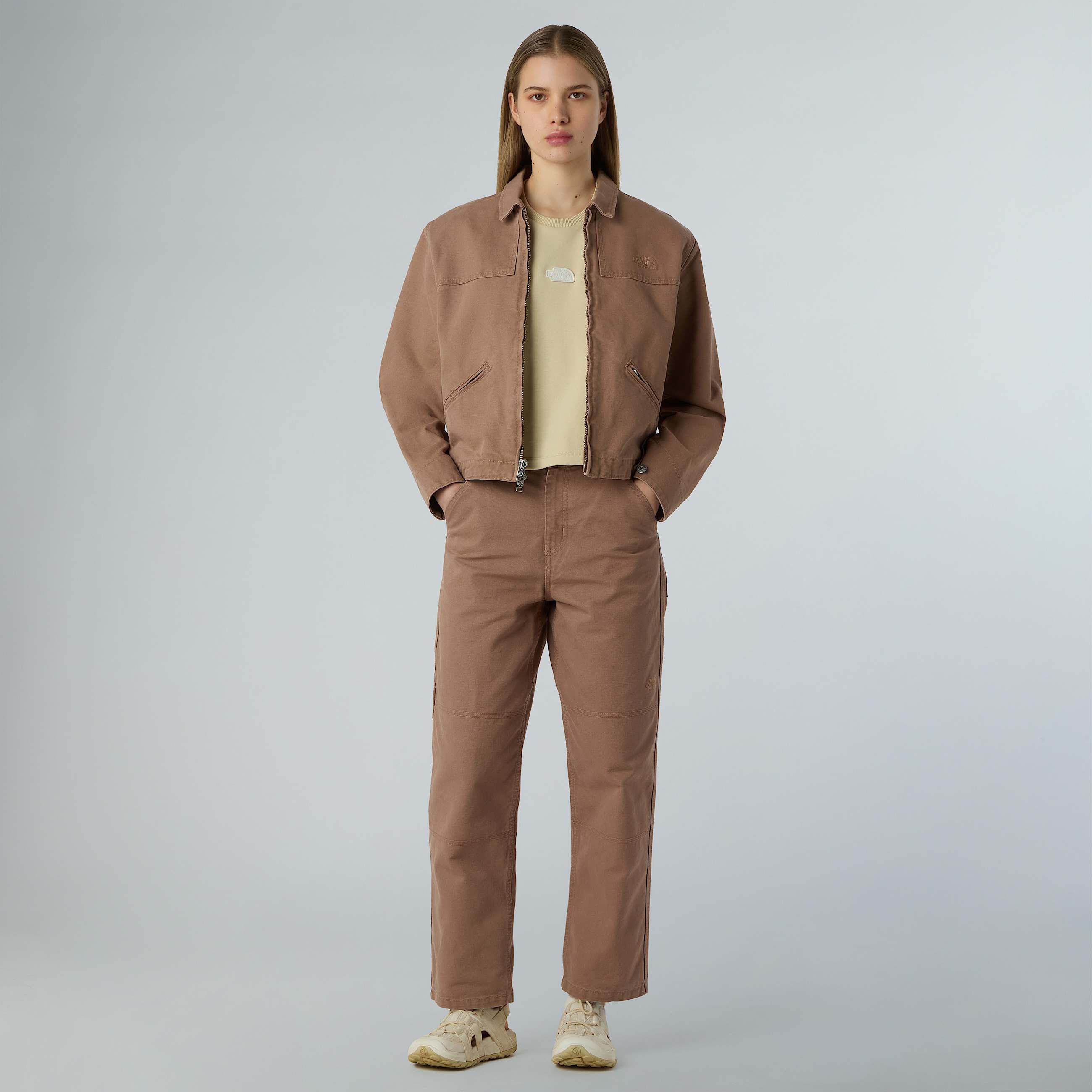 Womens Cedar Canvas Regular Work Trousers TNF ALT5