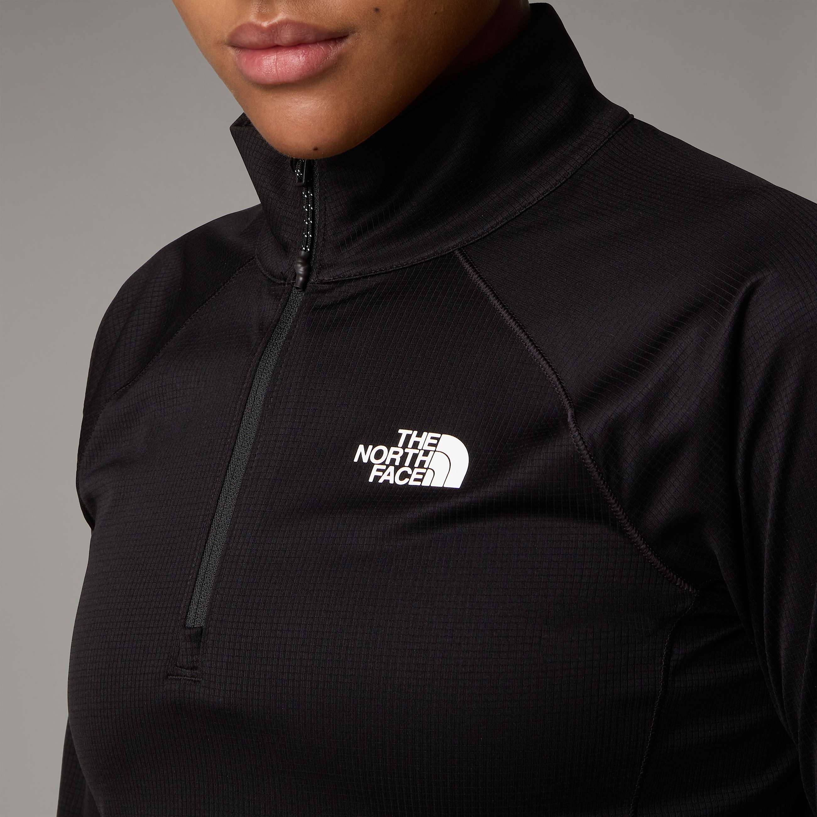 Top de manga comprida com fecho de correr de 14 Sunriser para mulher TNF ALT7