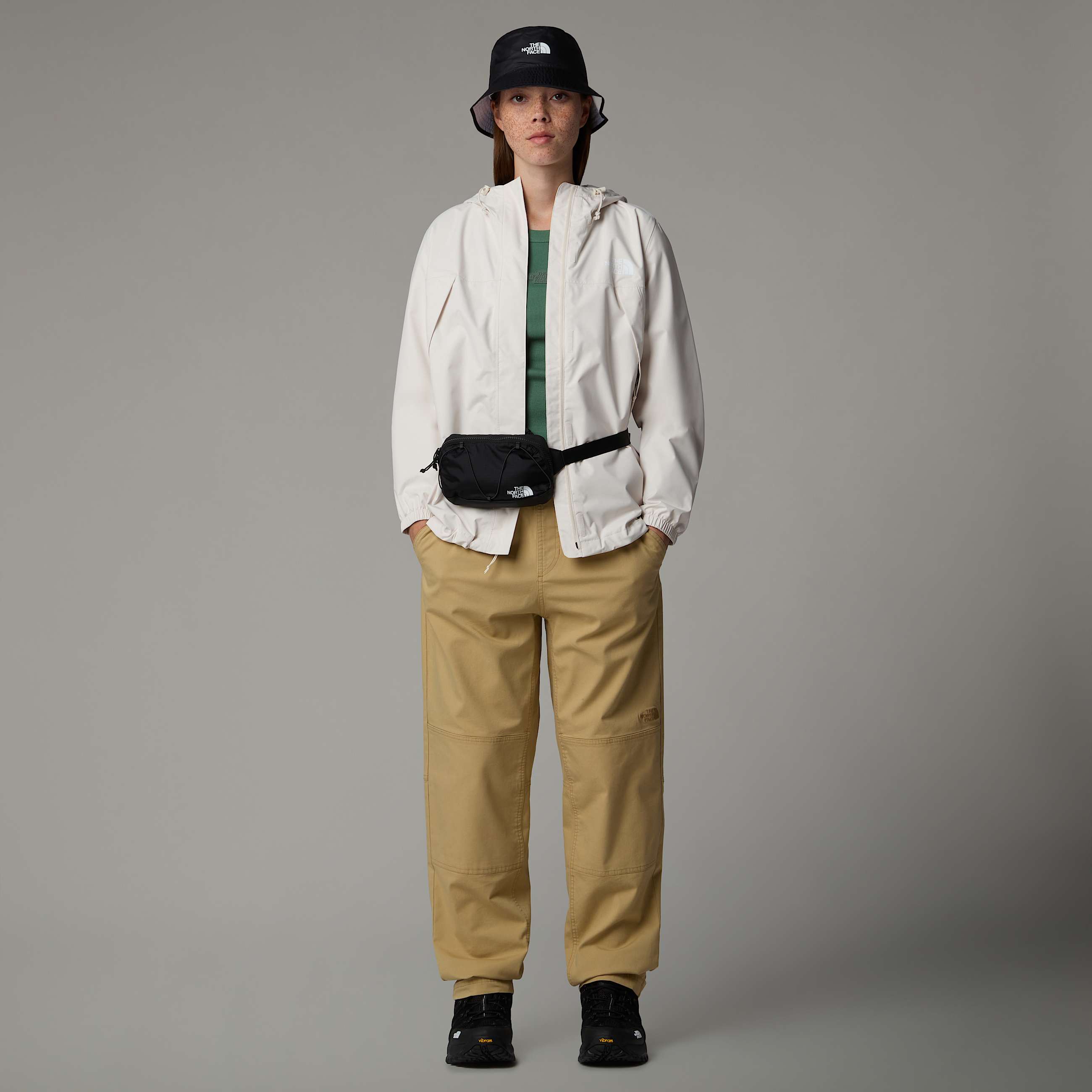 Veste impermable Antora pour femme TNF White Dune ALT5