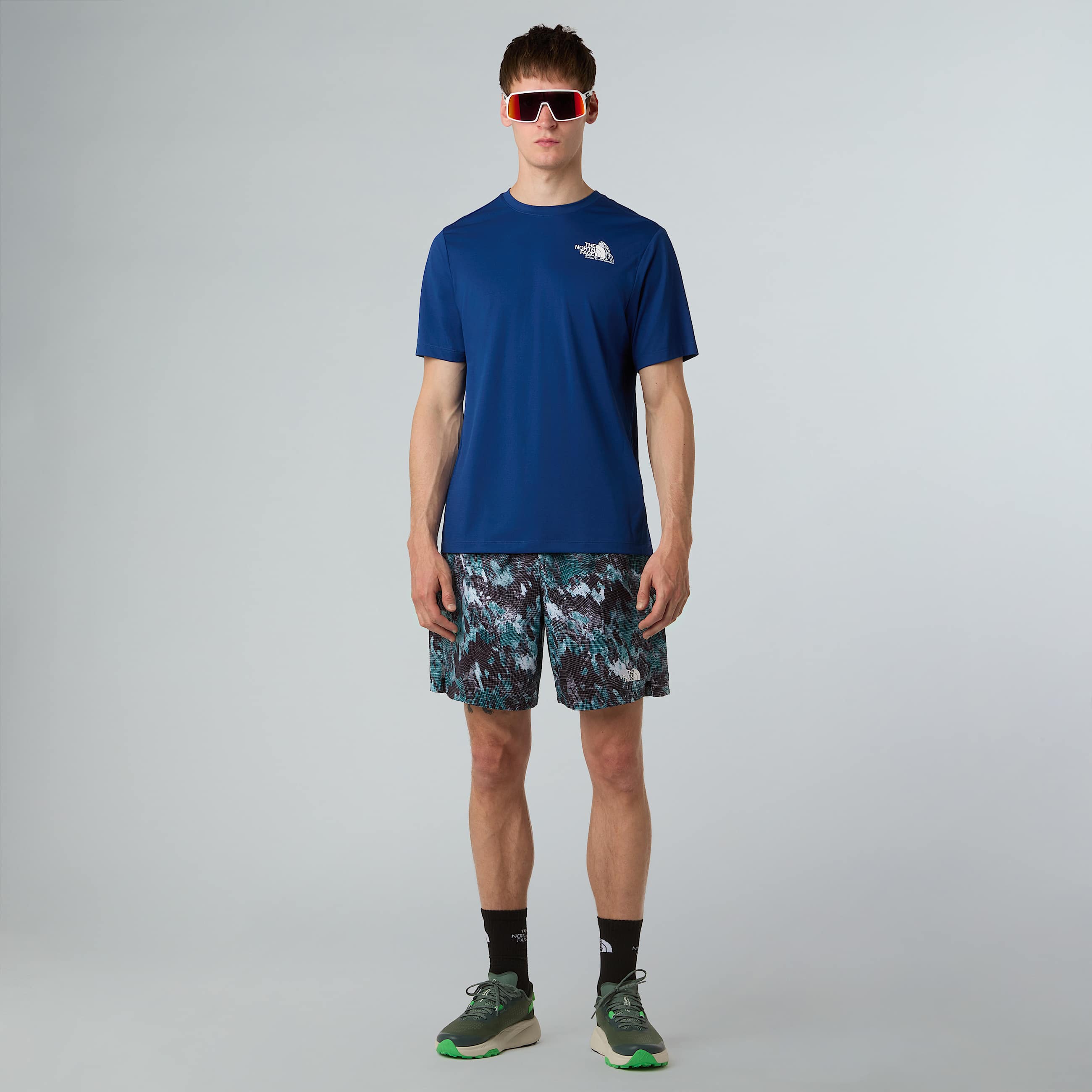 Mens 247 7 Printed Shorts TNF ALT5