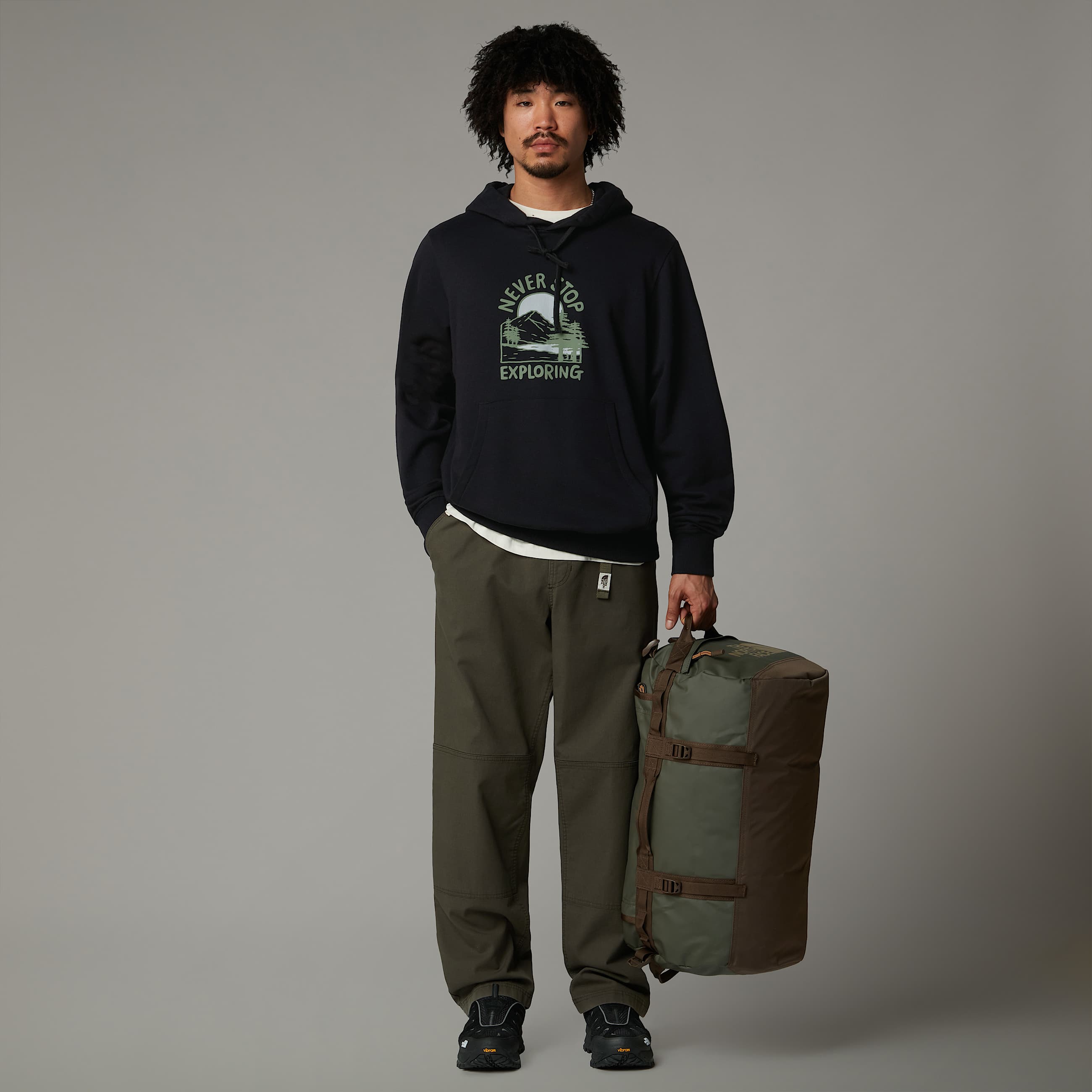 Felpa con cappuccio Outdoor Graphic da uomo TNF ALT5