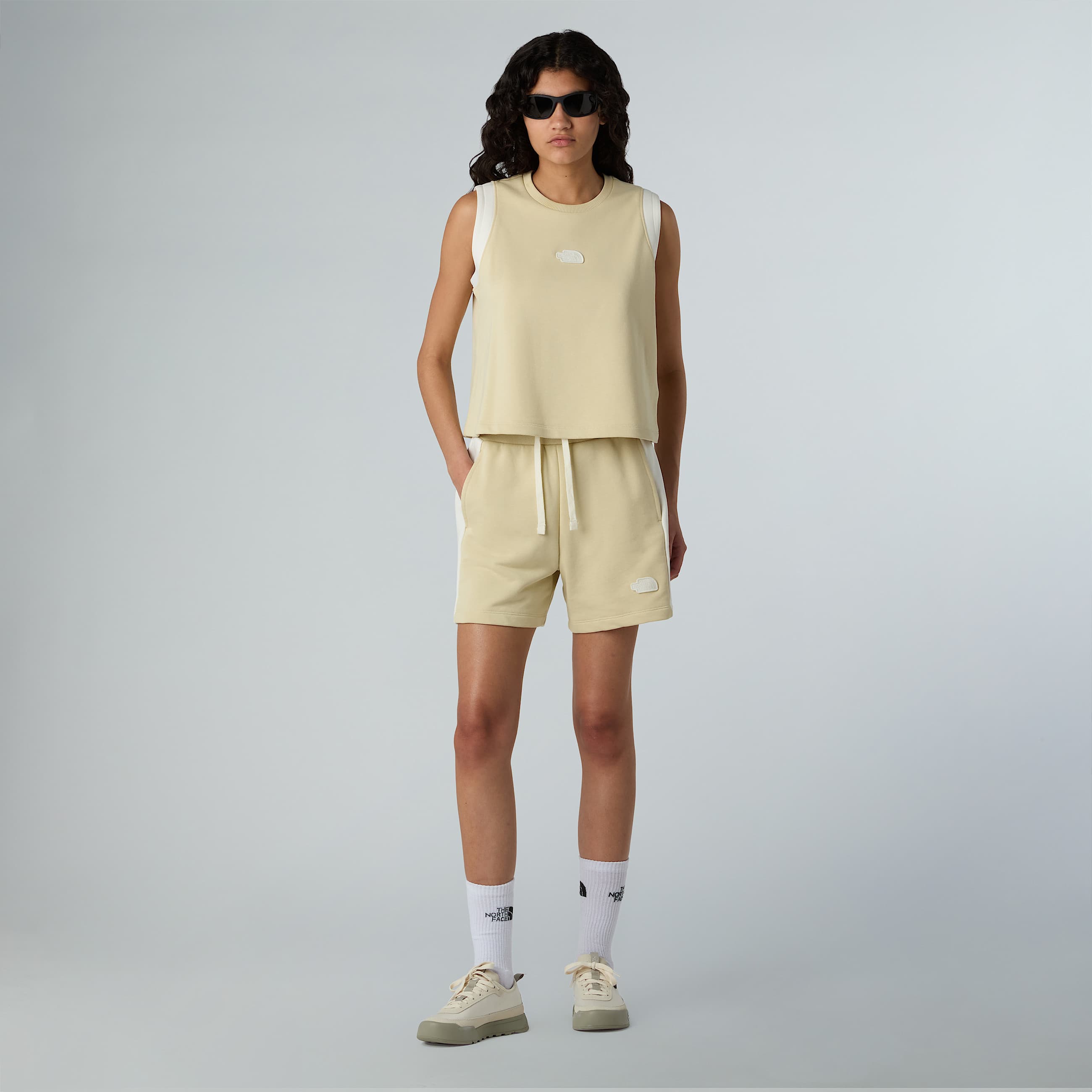 Canotta corta in vita Terry Relaxed da donna TNF ALT5