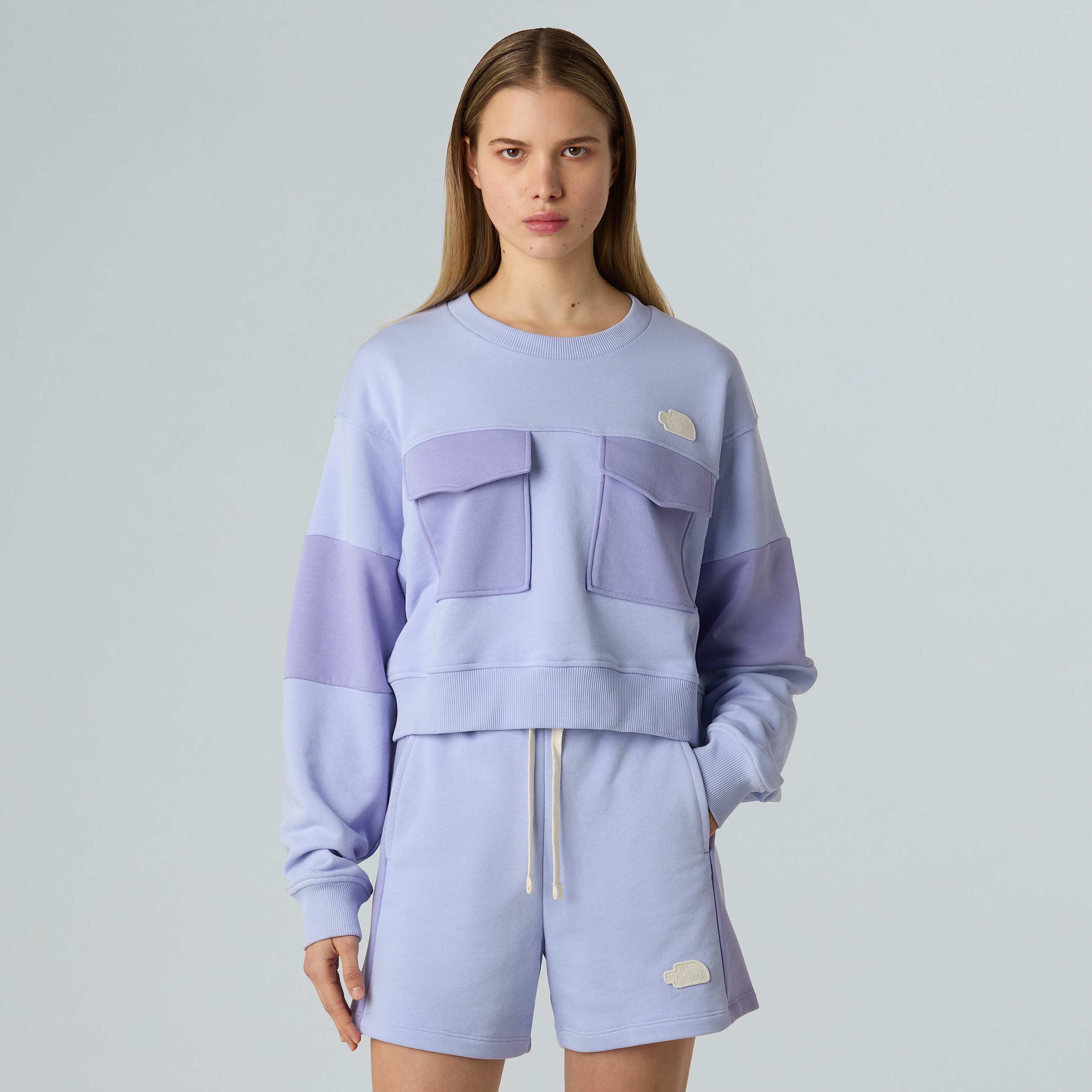 Felpa corta in vita Terry Oversized da donna TNF ALT4