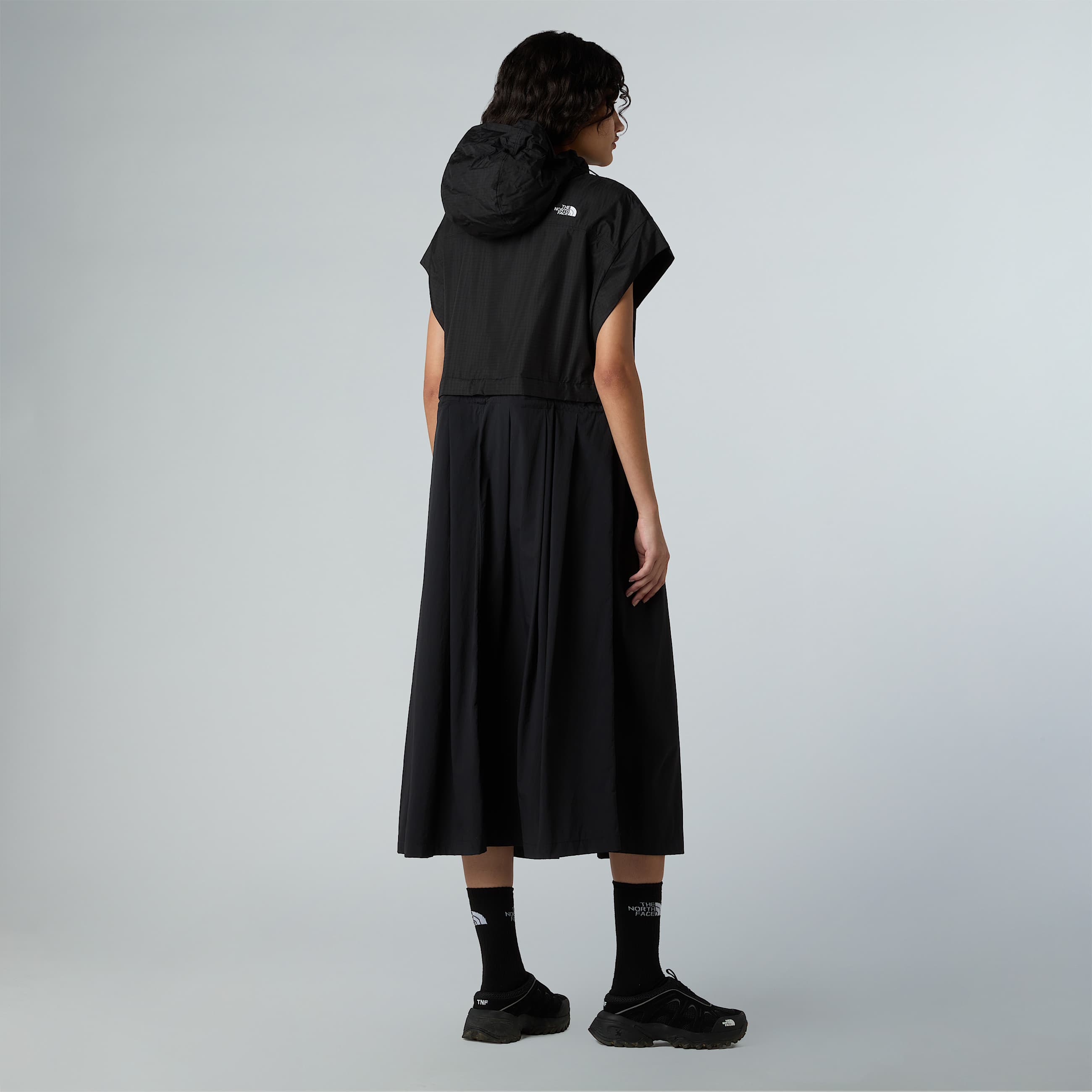 Langgeschnittenes ZipinWindkleid fr Damen TNF ALT5