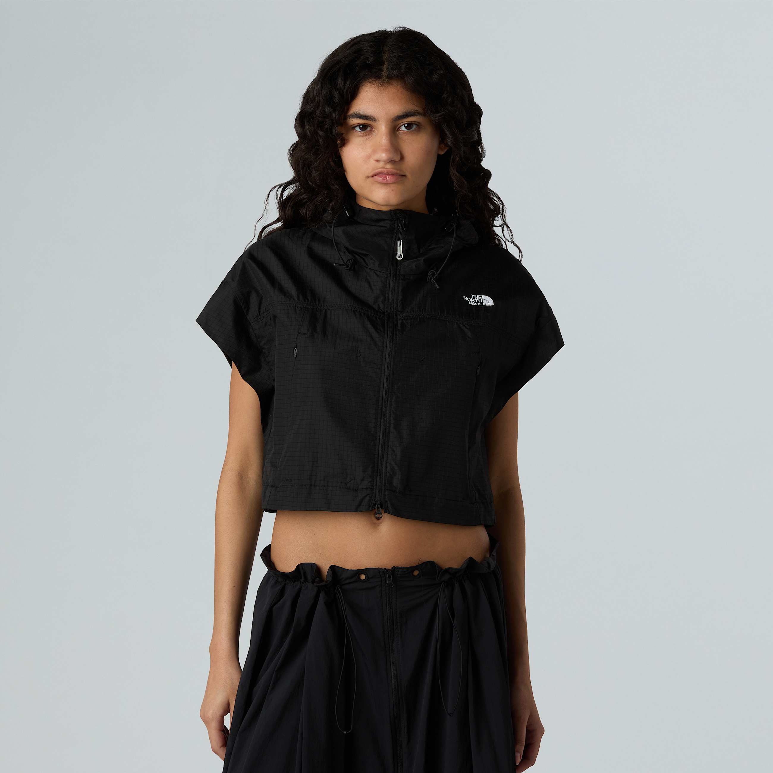 Langgeschnittenes ZipinWindkleid fr Damen TNF ALT6