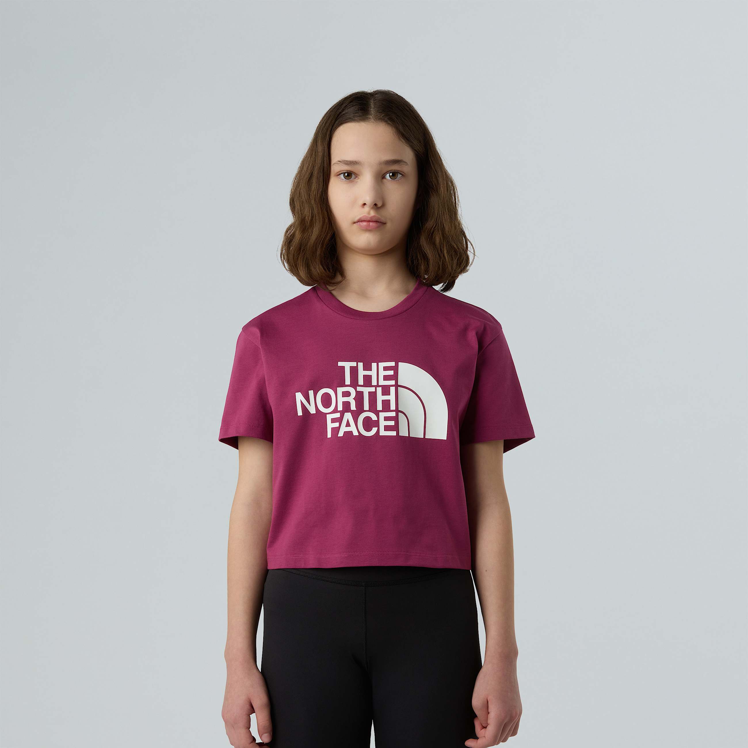 Girls Easy Cropped TShirt TNF ALT4