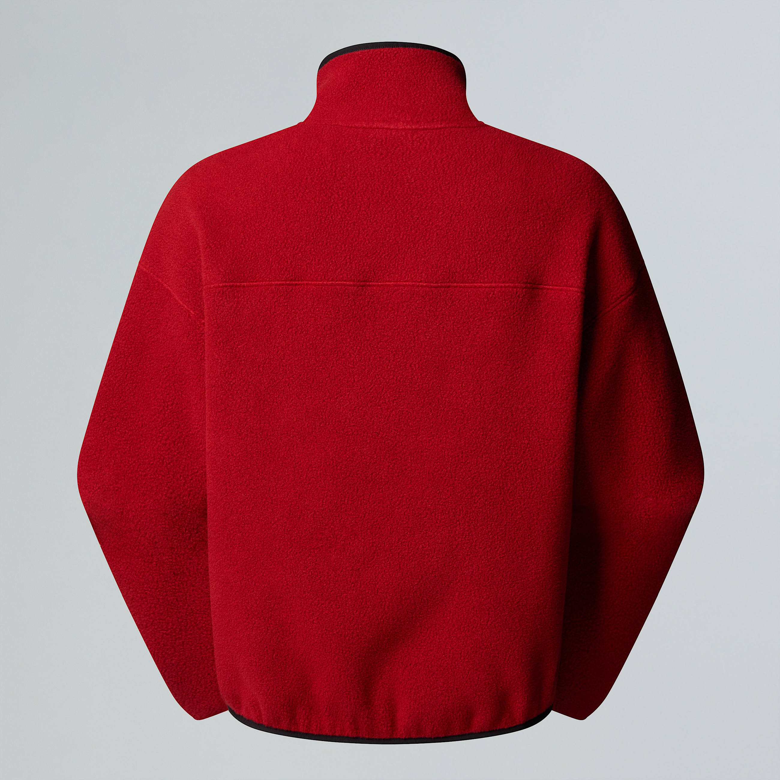 Uniseks Red Boxfleece met halve rits TNF Cardinal Red ALT1