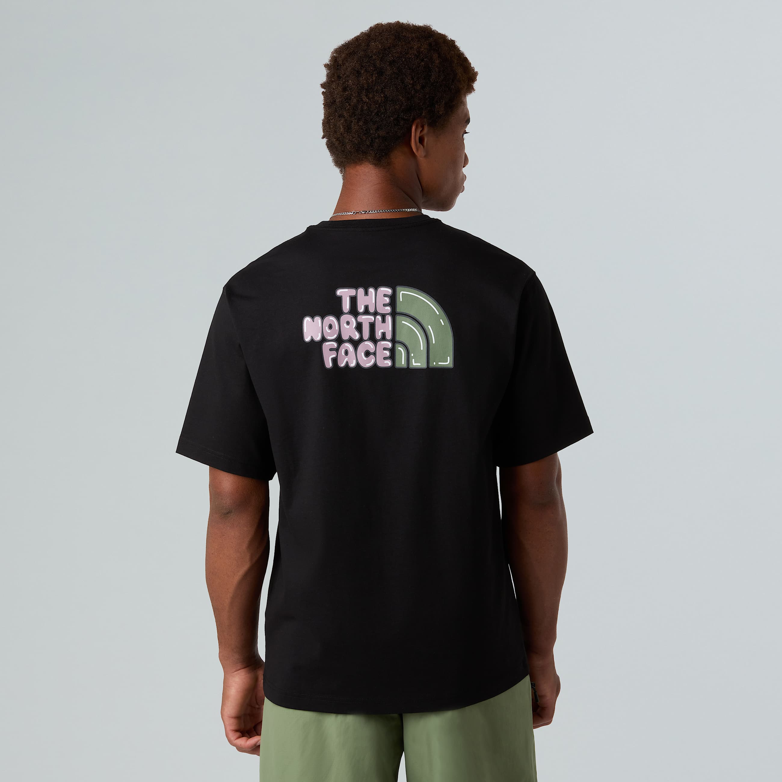 Unisex Bubble Logo Relaxed TShirt TNF ALT2