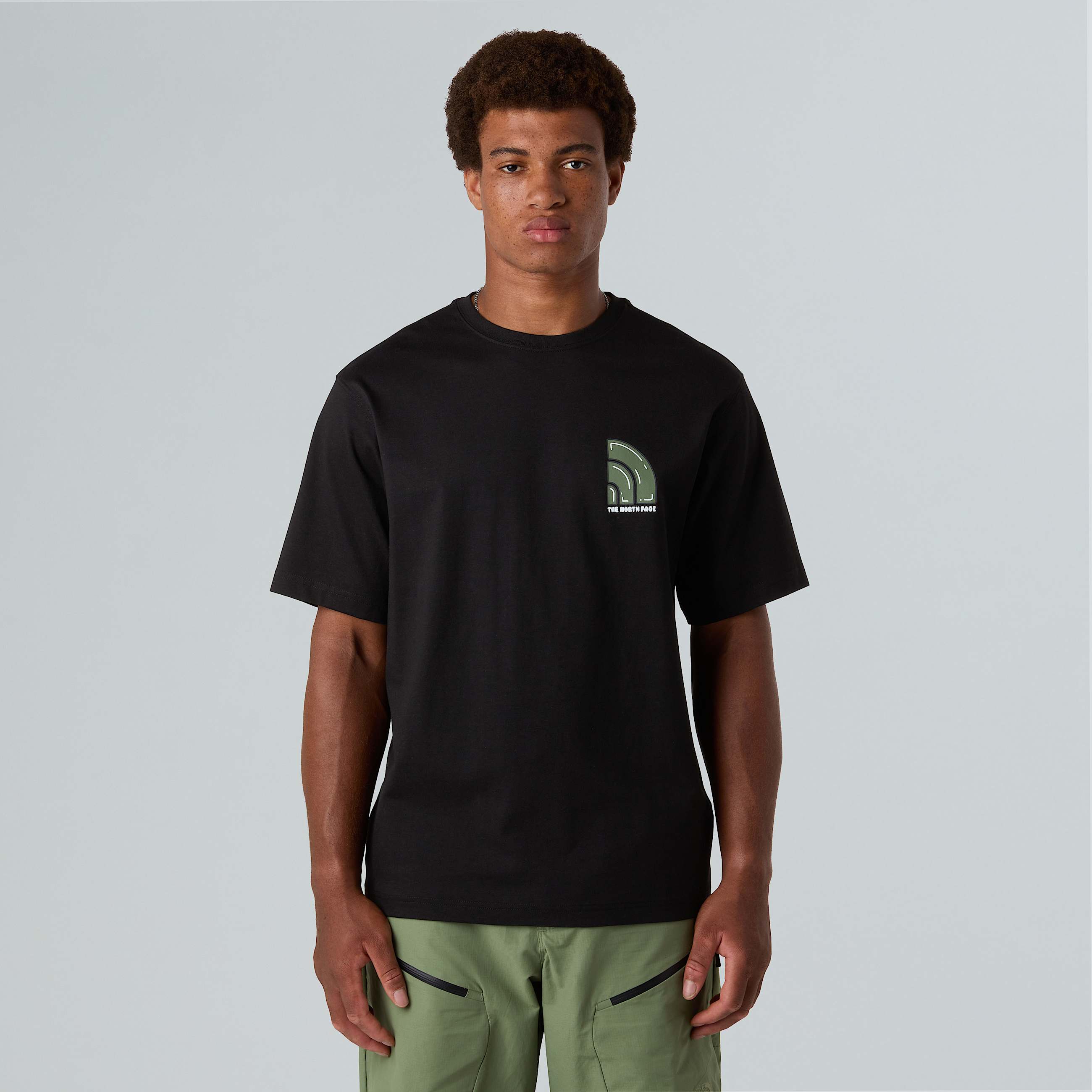 Unisex Bubble Logo Relaxed TShirt TNF ALT3