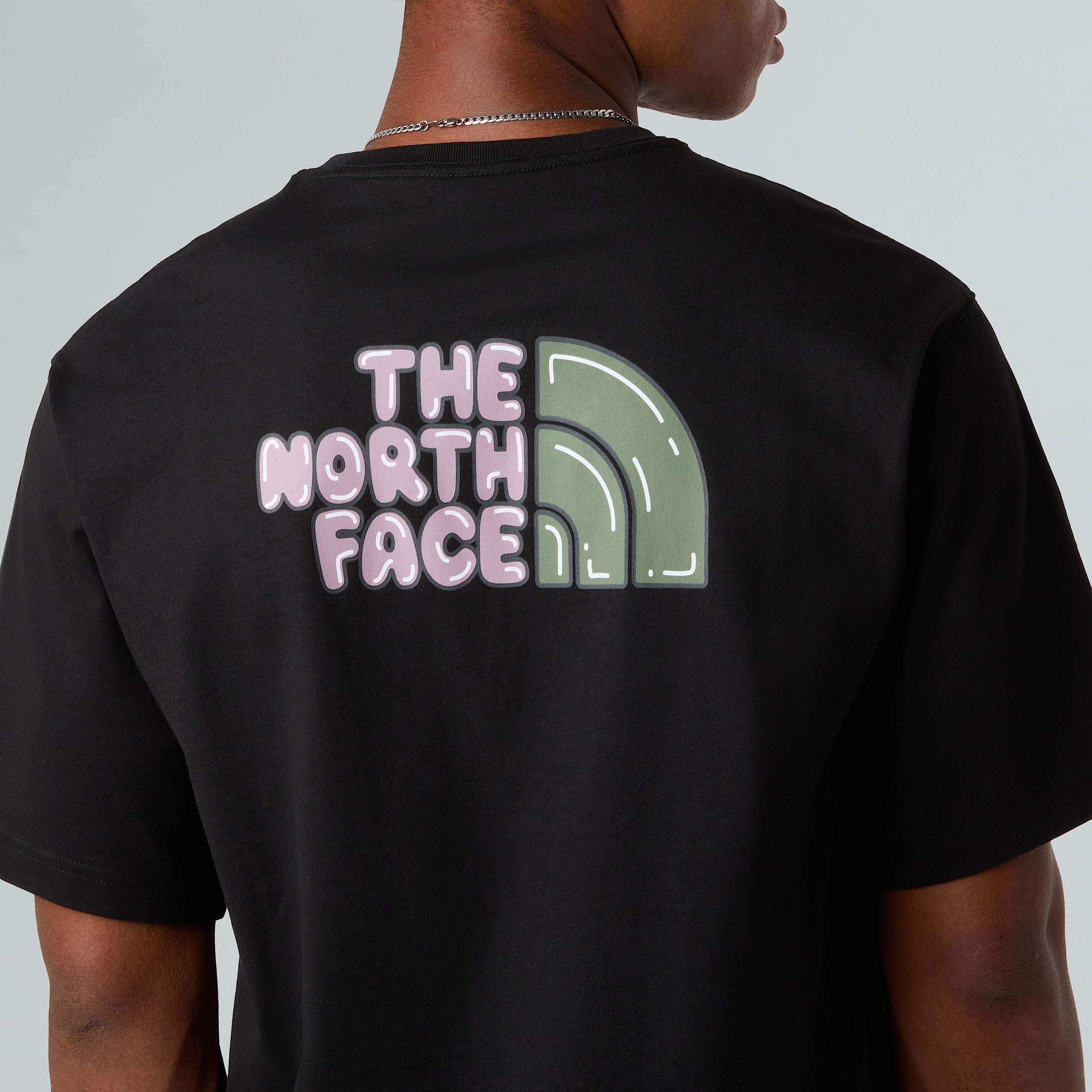 Unisex Bubble Logo Relaxed TShirt TNF ALT6