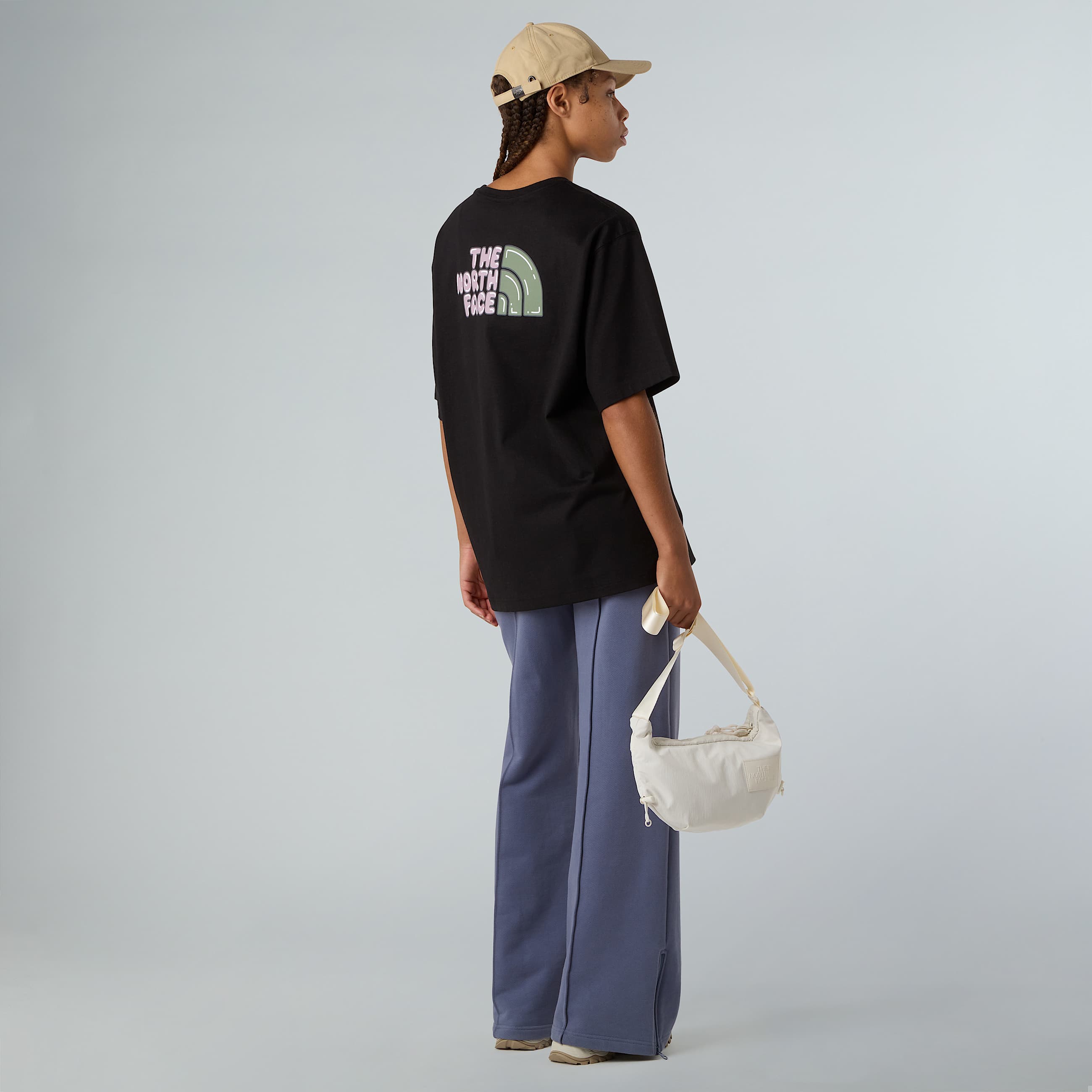 Unisex Bubble Logo Relaxed TShirt TNF ALT8