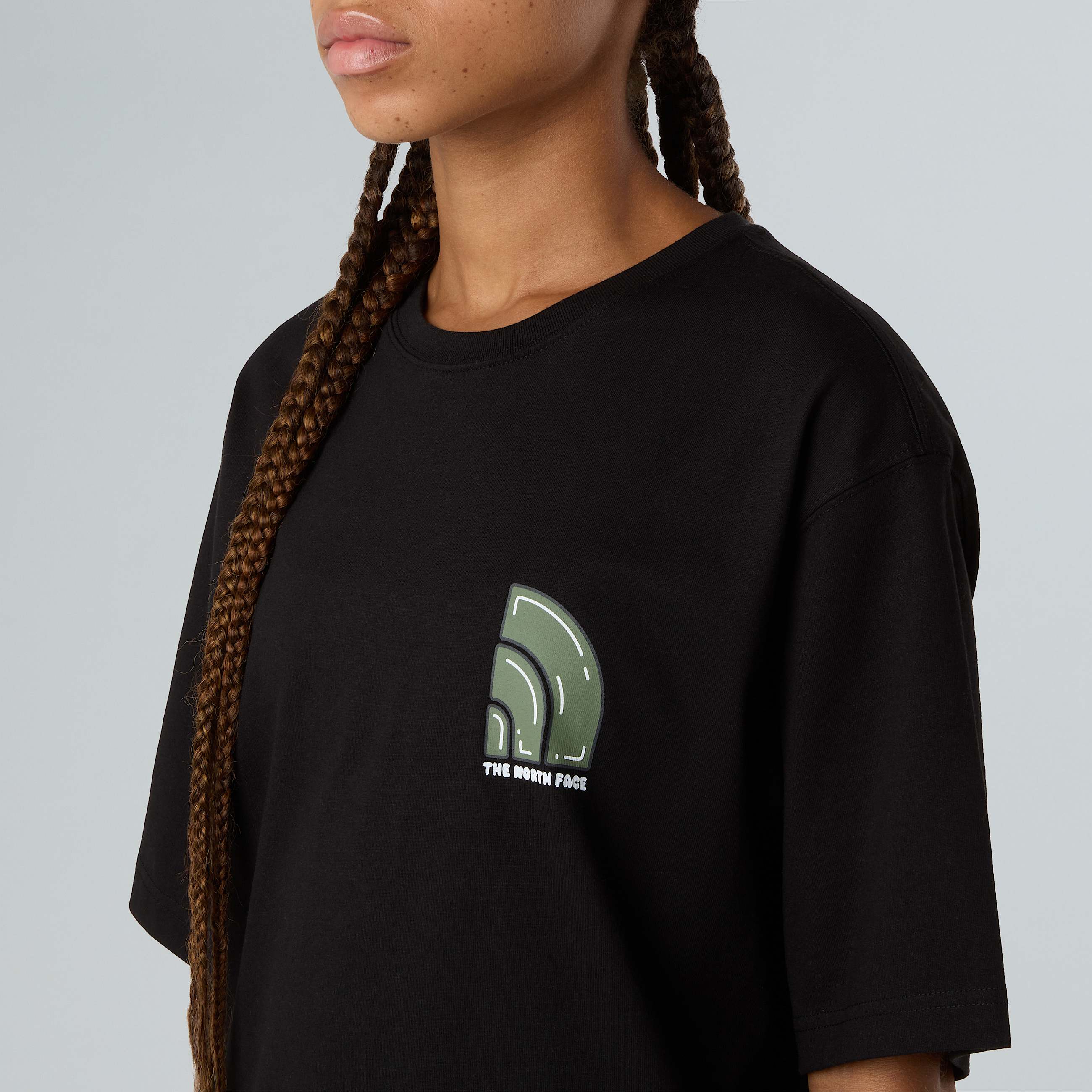 Unisex Bubble Logo Relaxed TShirt TNF ALT9