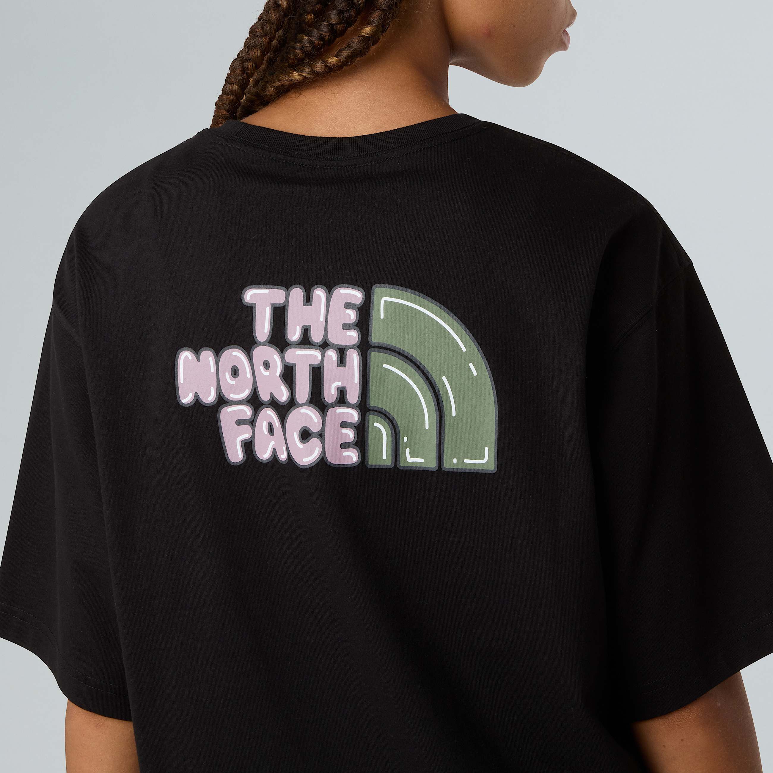 Unisex Bubble Logo Relaxed TShirt TNF ALT10
