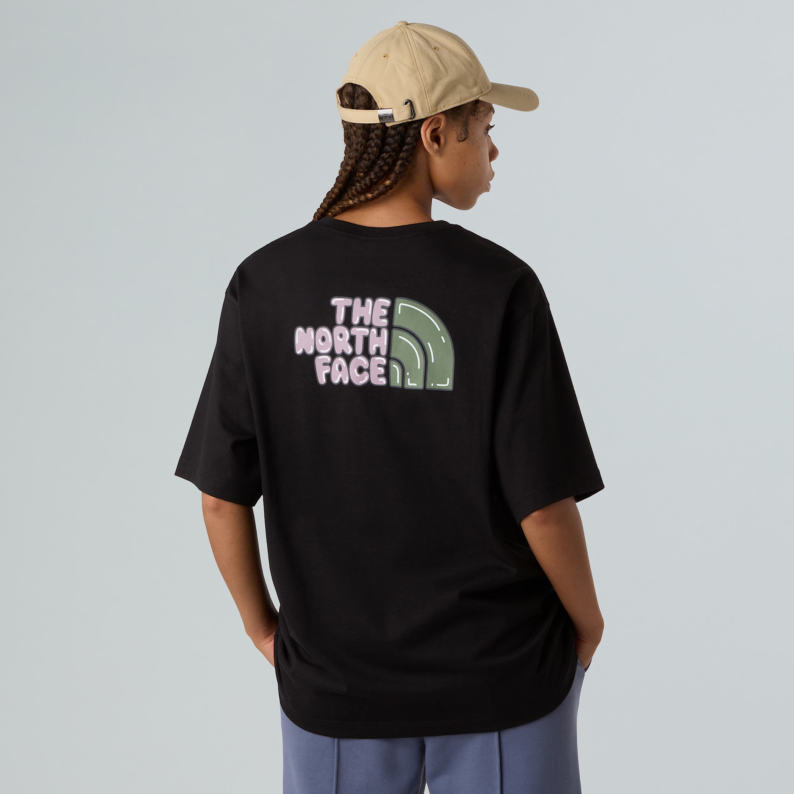 Unisex Bubble Logo Relaxed TShirt TNF ALT11