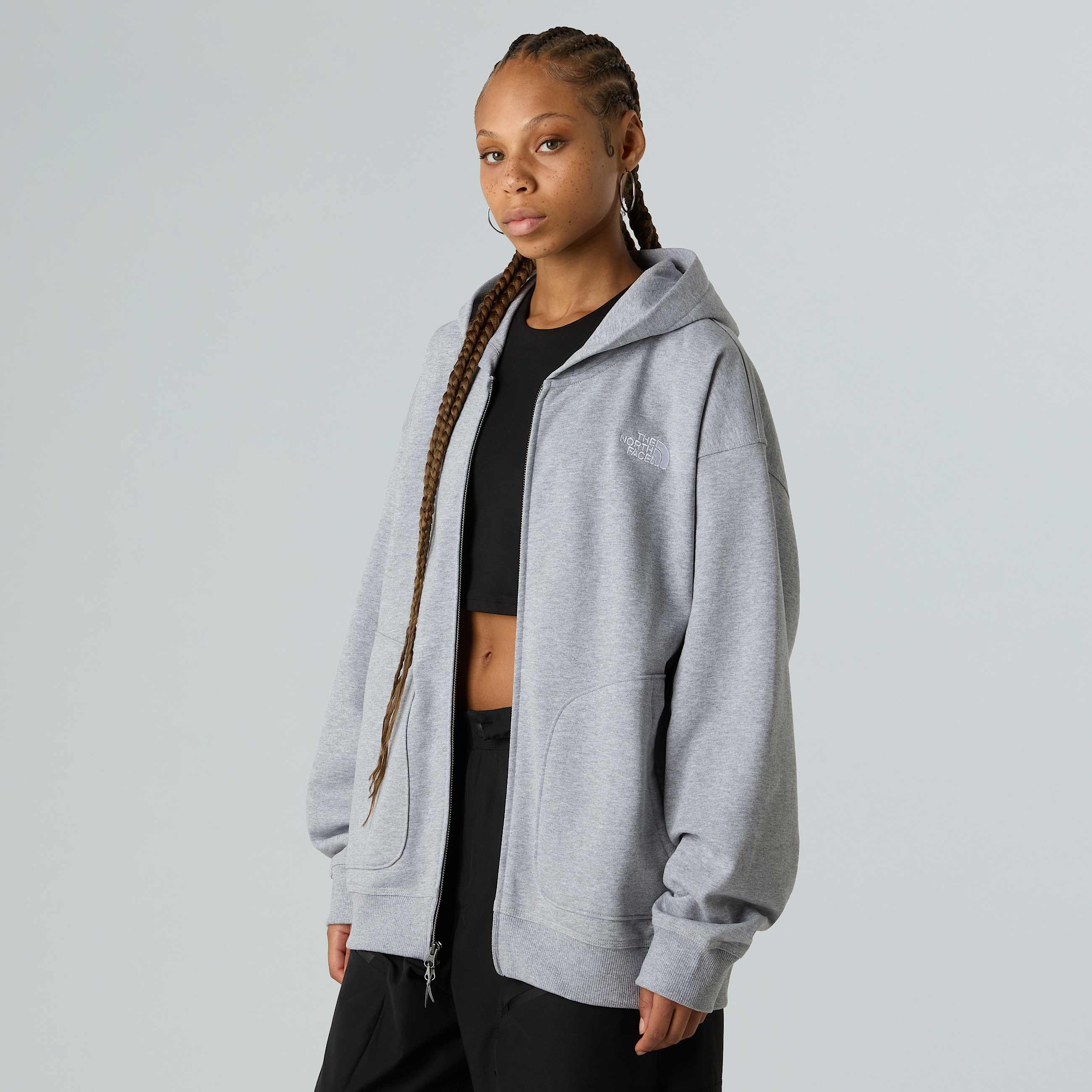 Felpa con cappuccio e cerniera integrale Oversized unisex TNF ALT11