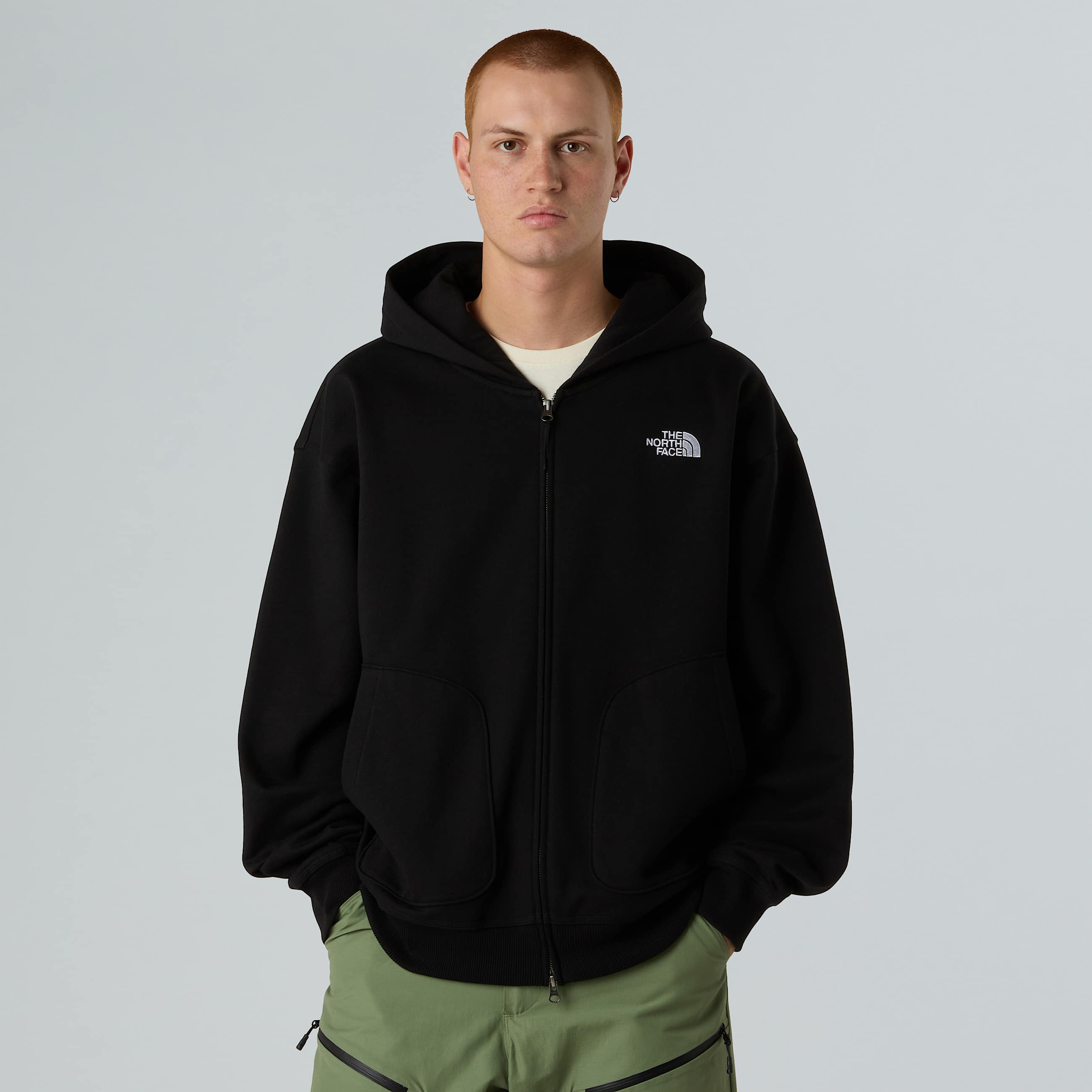 Kapuzenpulli mit durchgehendem RV in Oversize und Unisex TNF ALT2