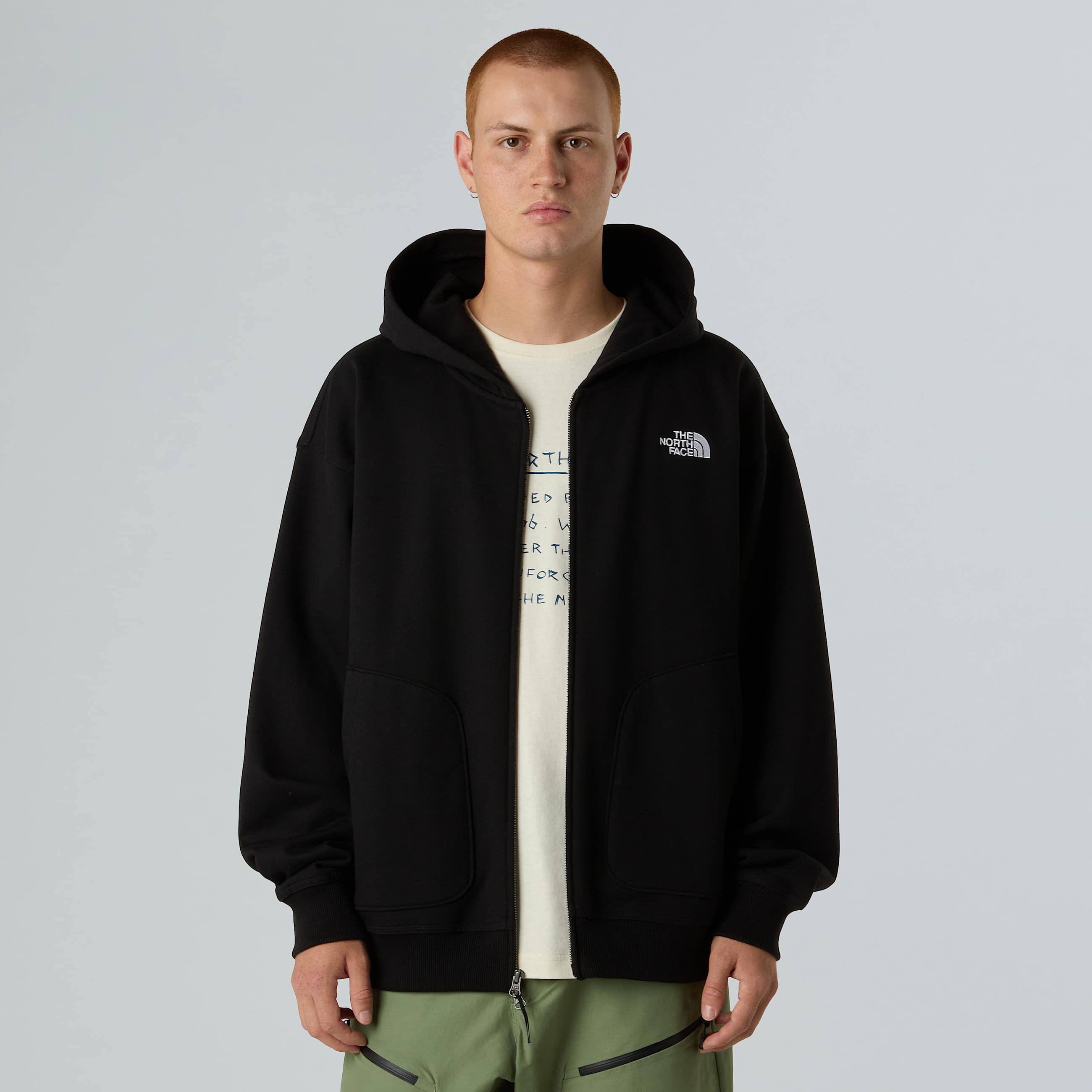 Kapuzenpulli mit durchgehendem RV in Oversize und Unisex TNF ALT5