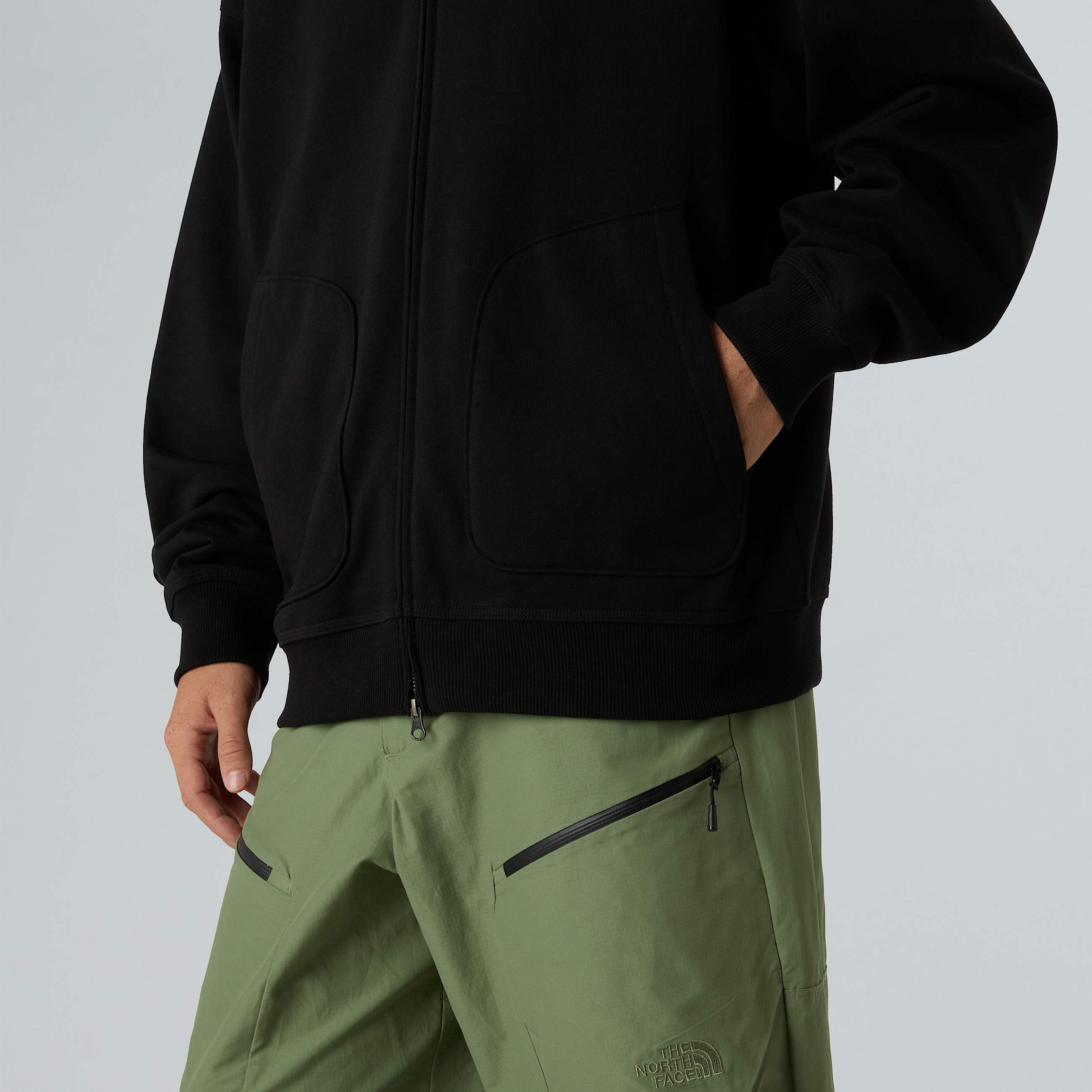 Kapuzenpulli mit durchgehendem RV in Oversize und Unisex TNF ALT7