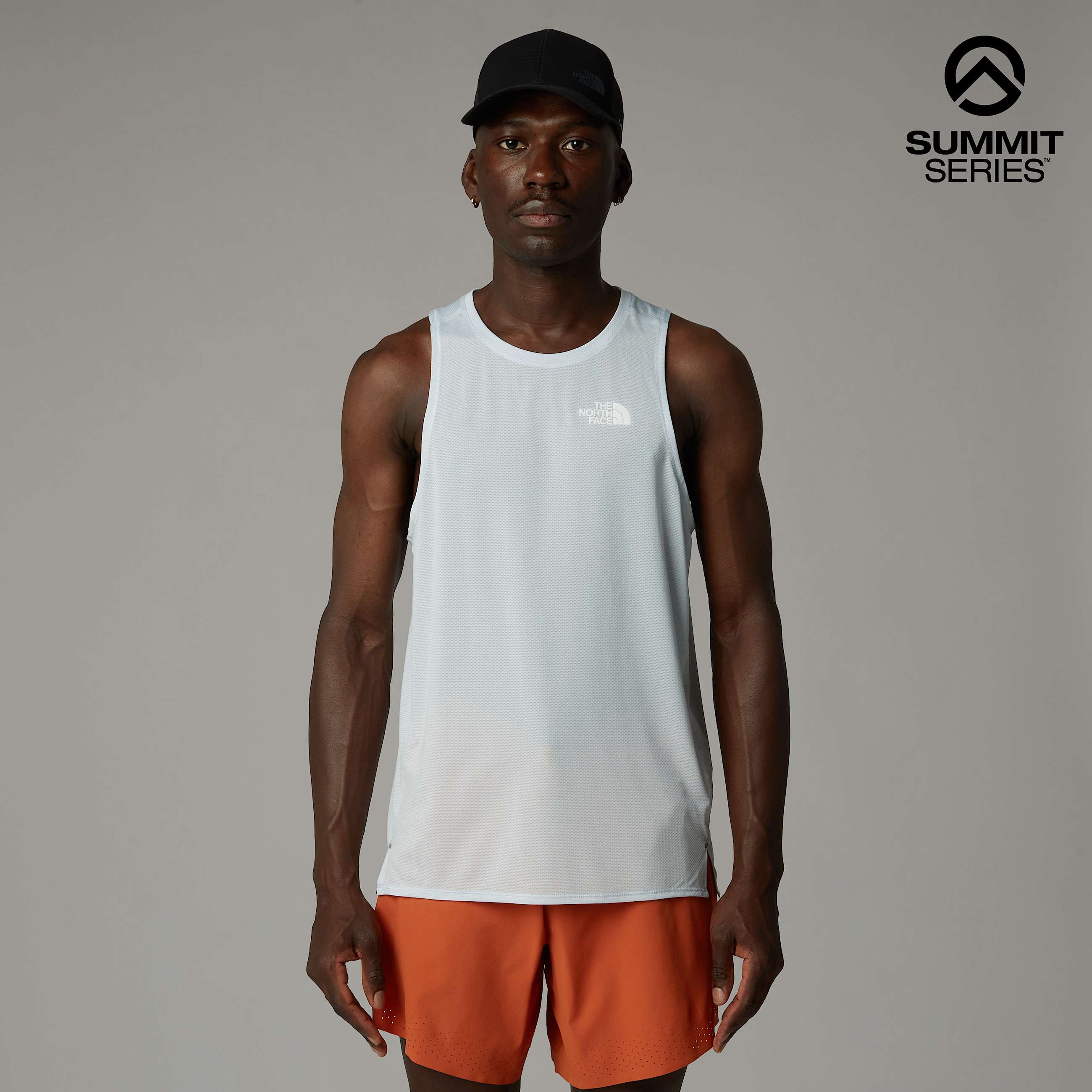 Mens Summit High Trail Run Tank Top TNF HERO
