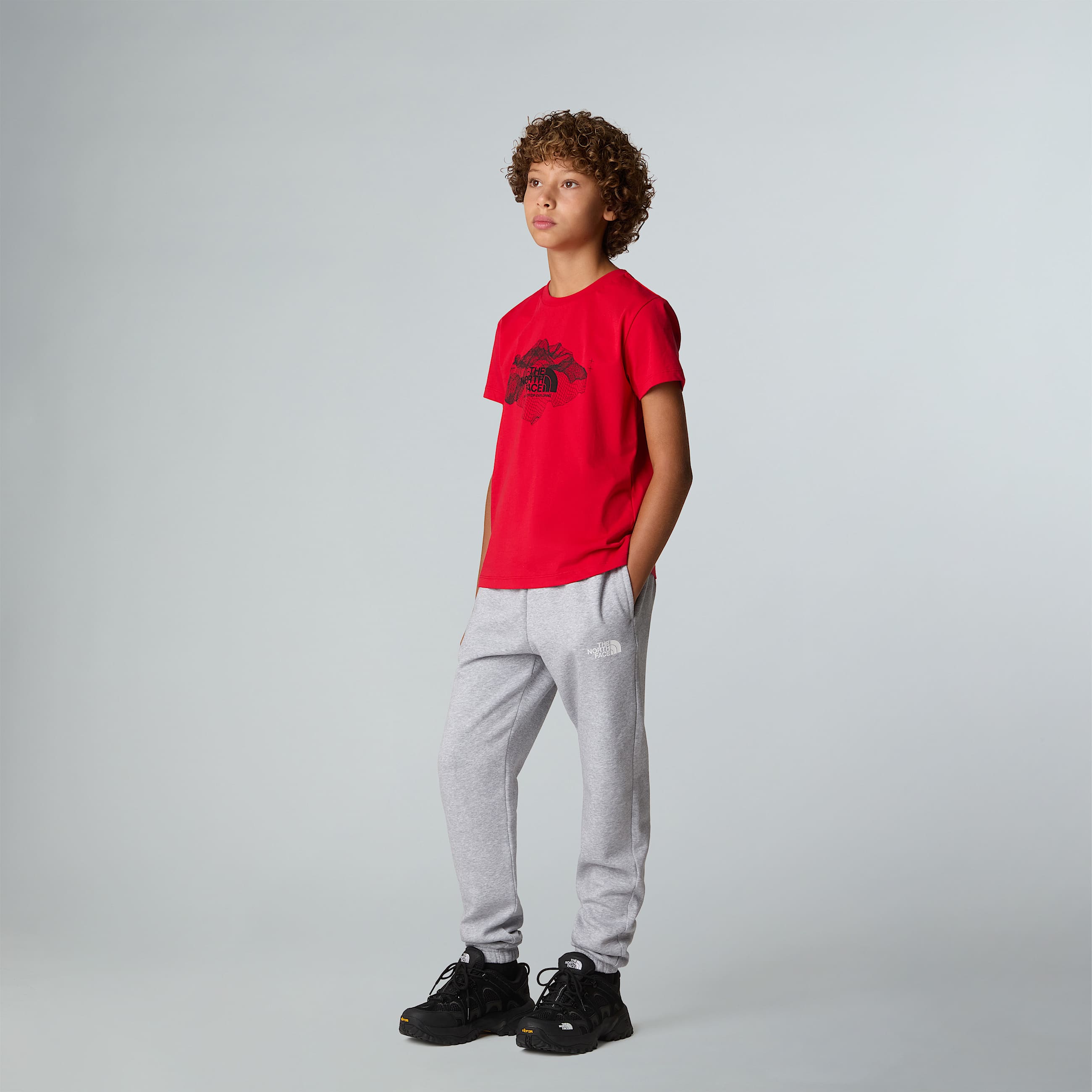 Tshirt Topographic da ragazzo TNF ALT1