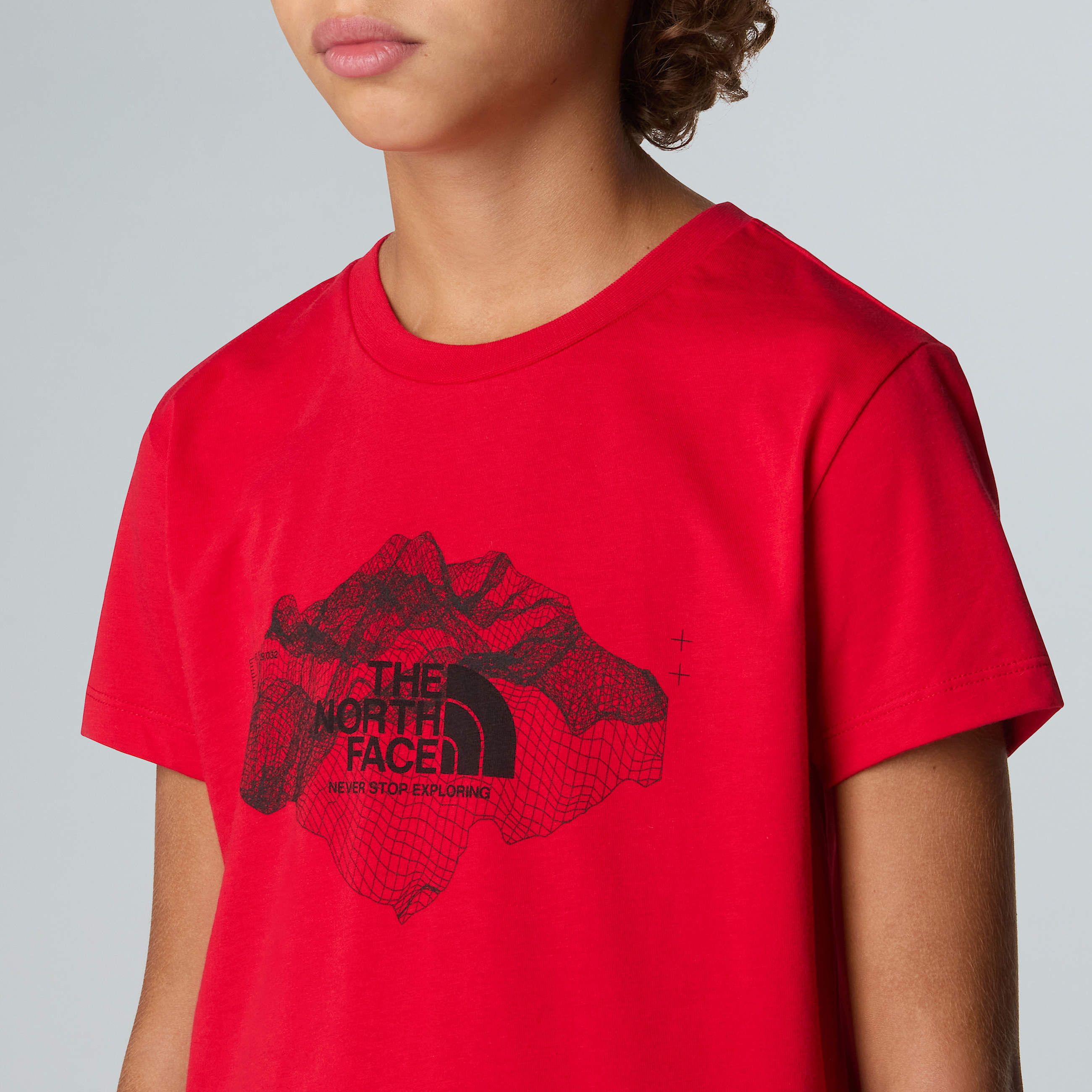 Tshirt Topographic da ragazzo TNF ALT3