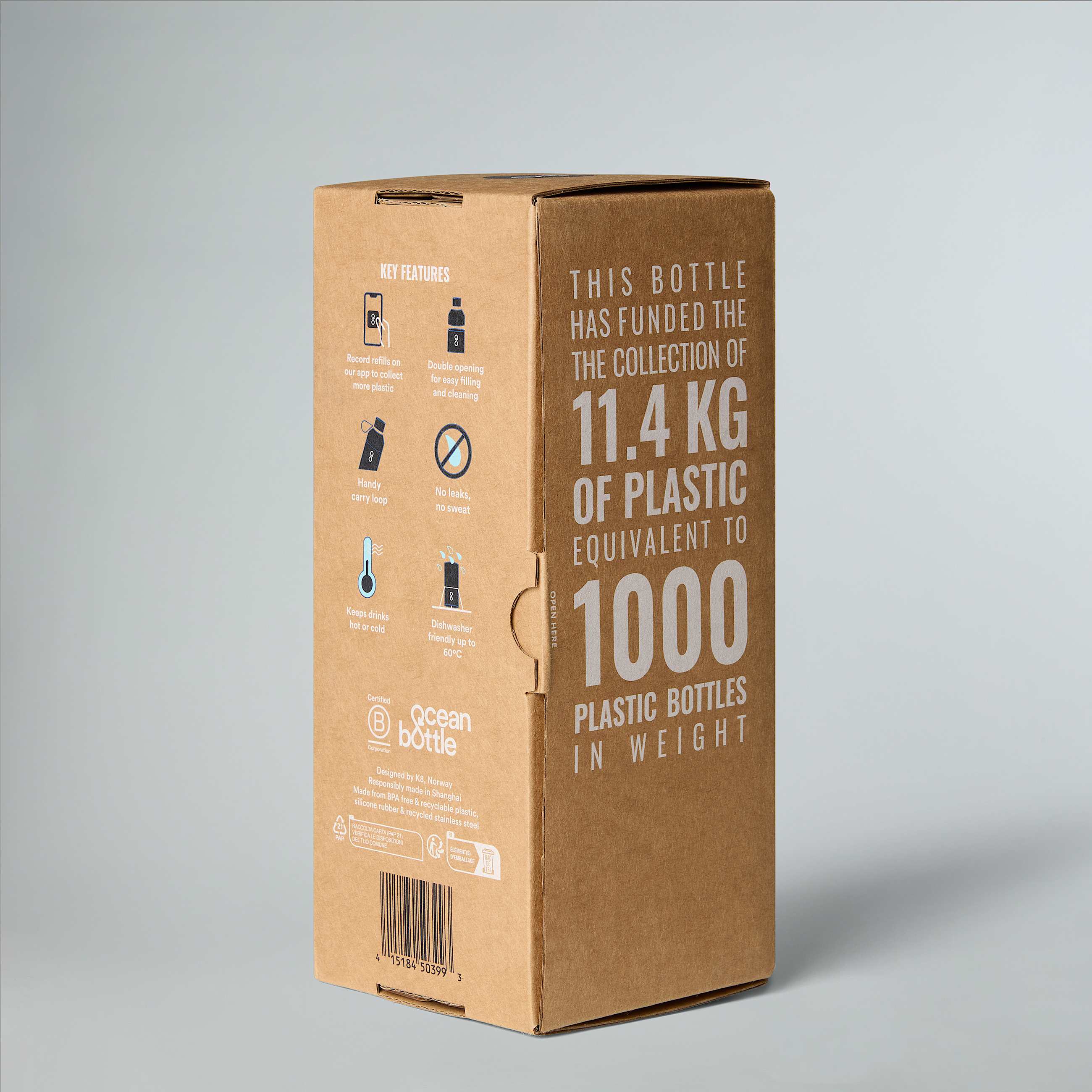 The North Face X Ocean Bottle 065L water bottle TNF ALT6