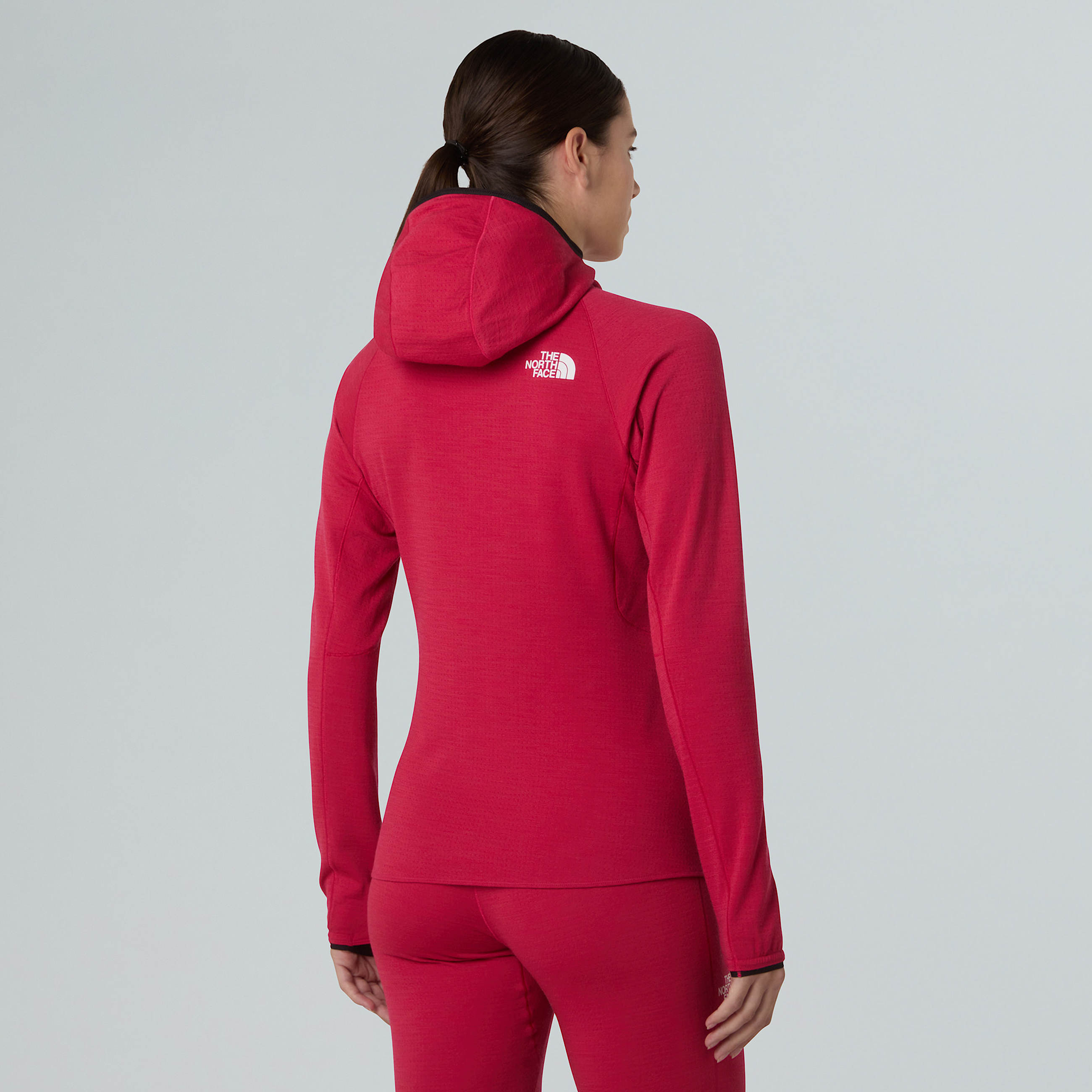 Strato base con cappuccio Summit DotKnit AMK da donna TNF ALT2