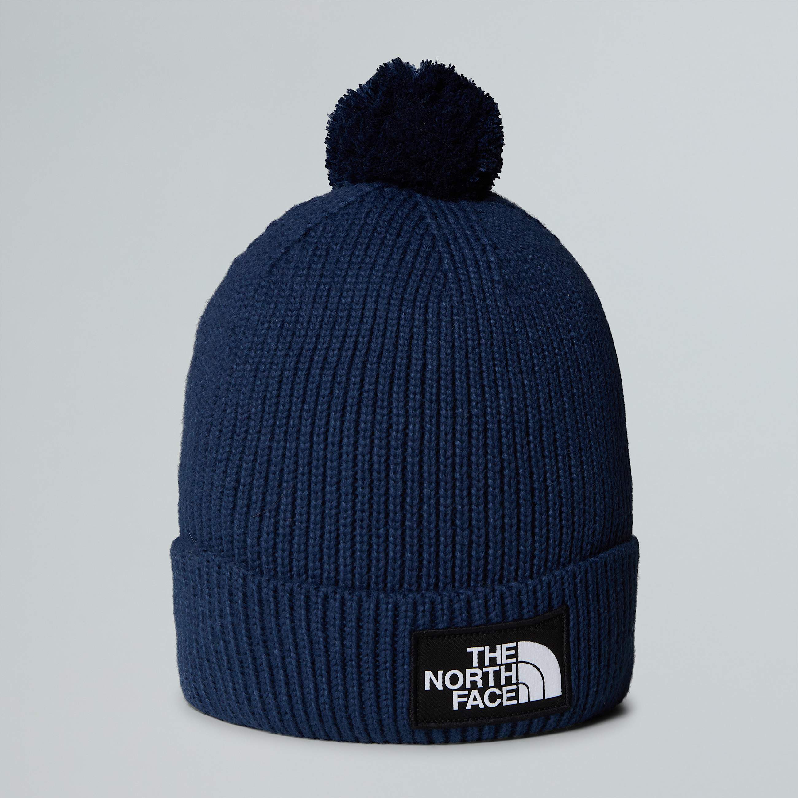 TNF Logo Box Pom Beanie TNF HERO