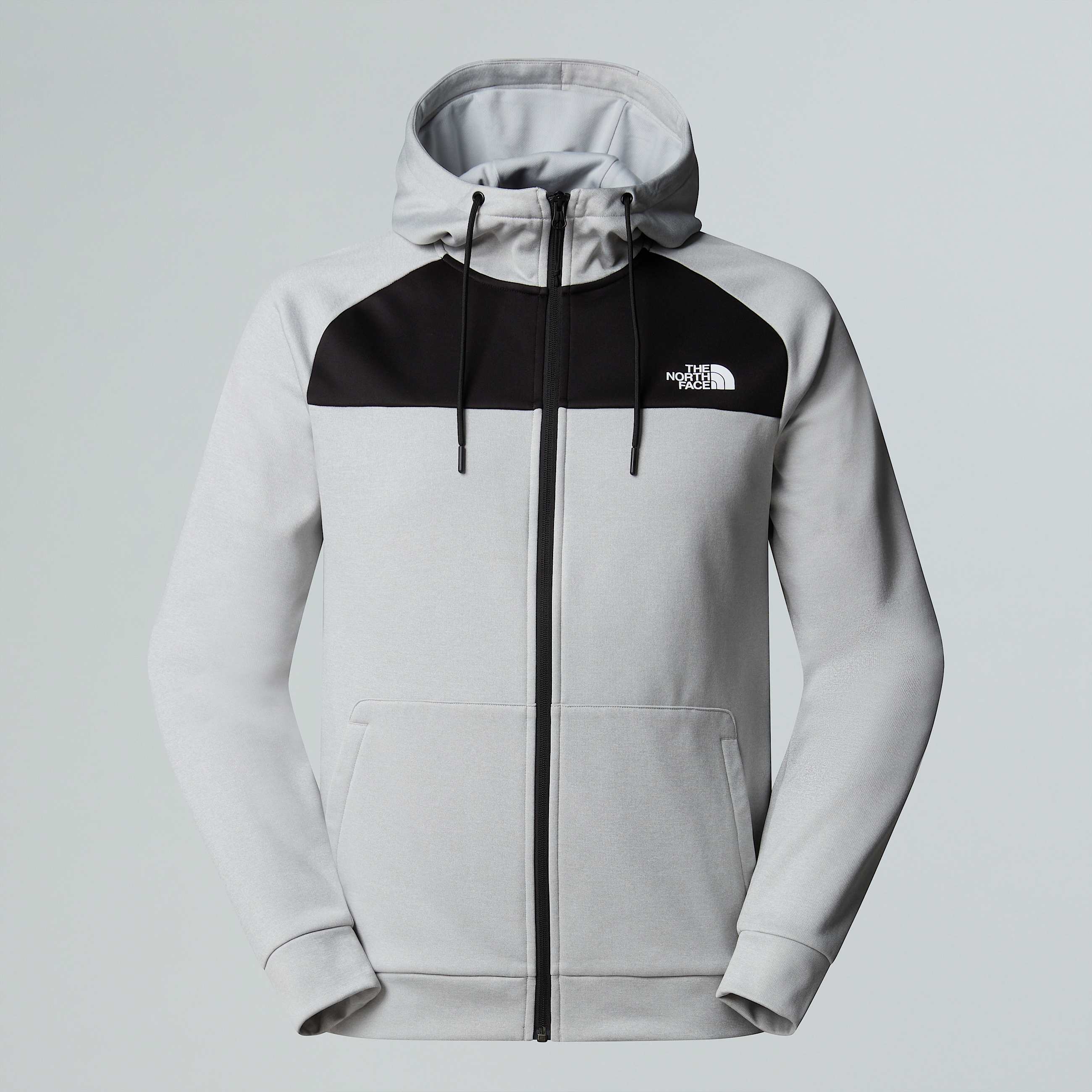 Reaxion Fleece Kapuzenpulli mit durchgehendem RV für Herren