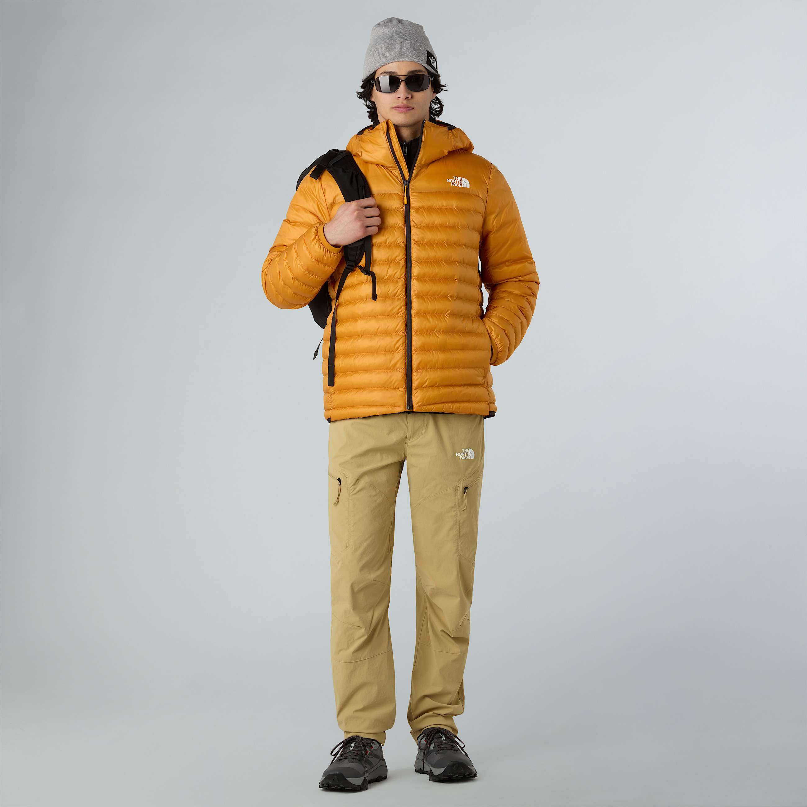 Terra Peakjas met capuchon voor heren TNF Citrine Yellow ALT1