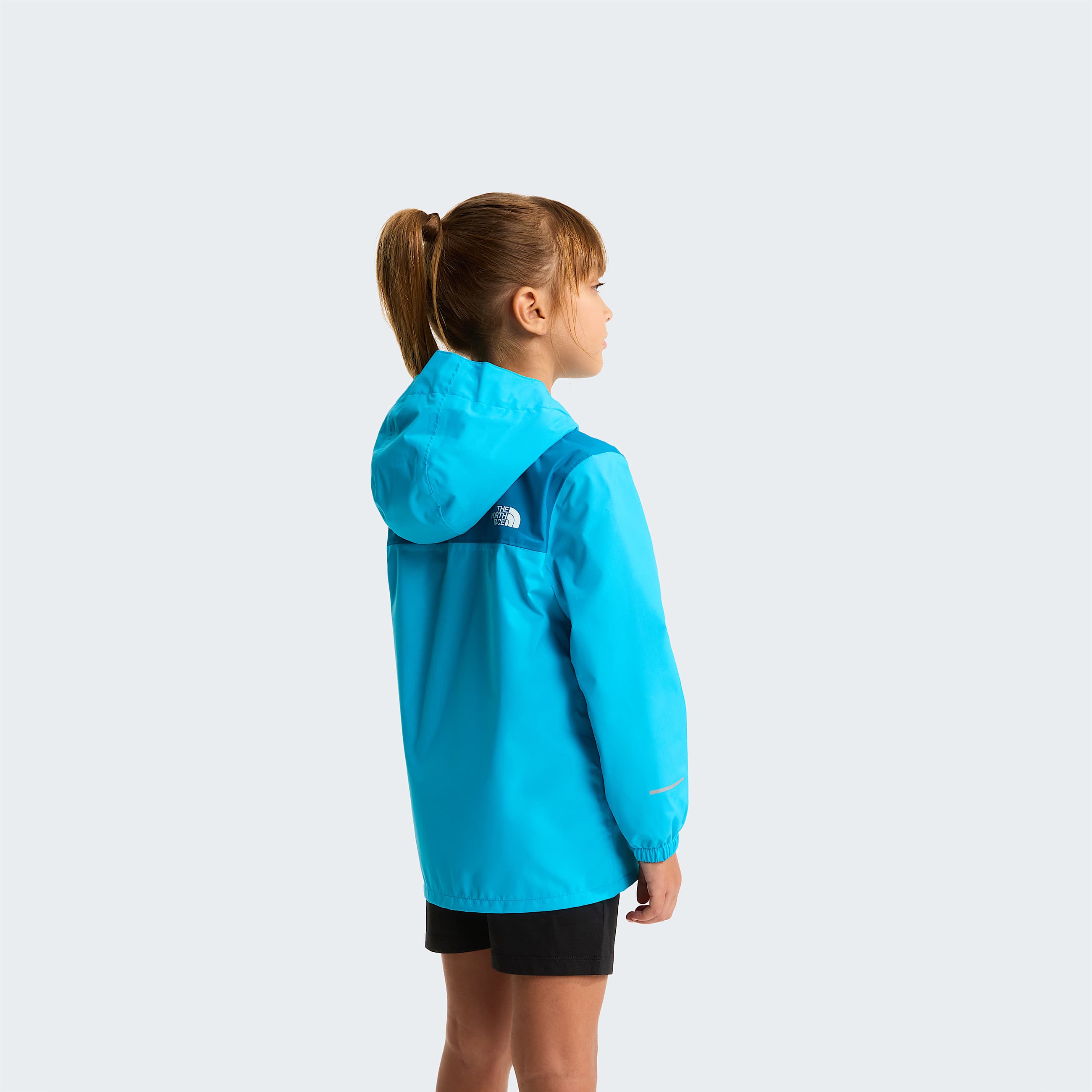 Kids Antora Rain Jacket TNF Meridian BlueDusk Blue ALT13