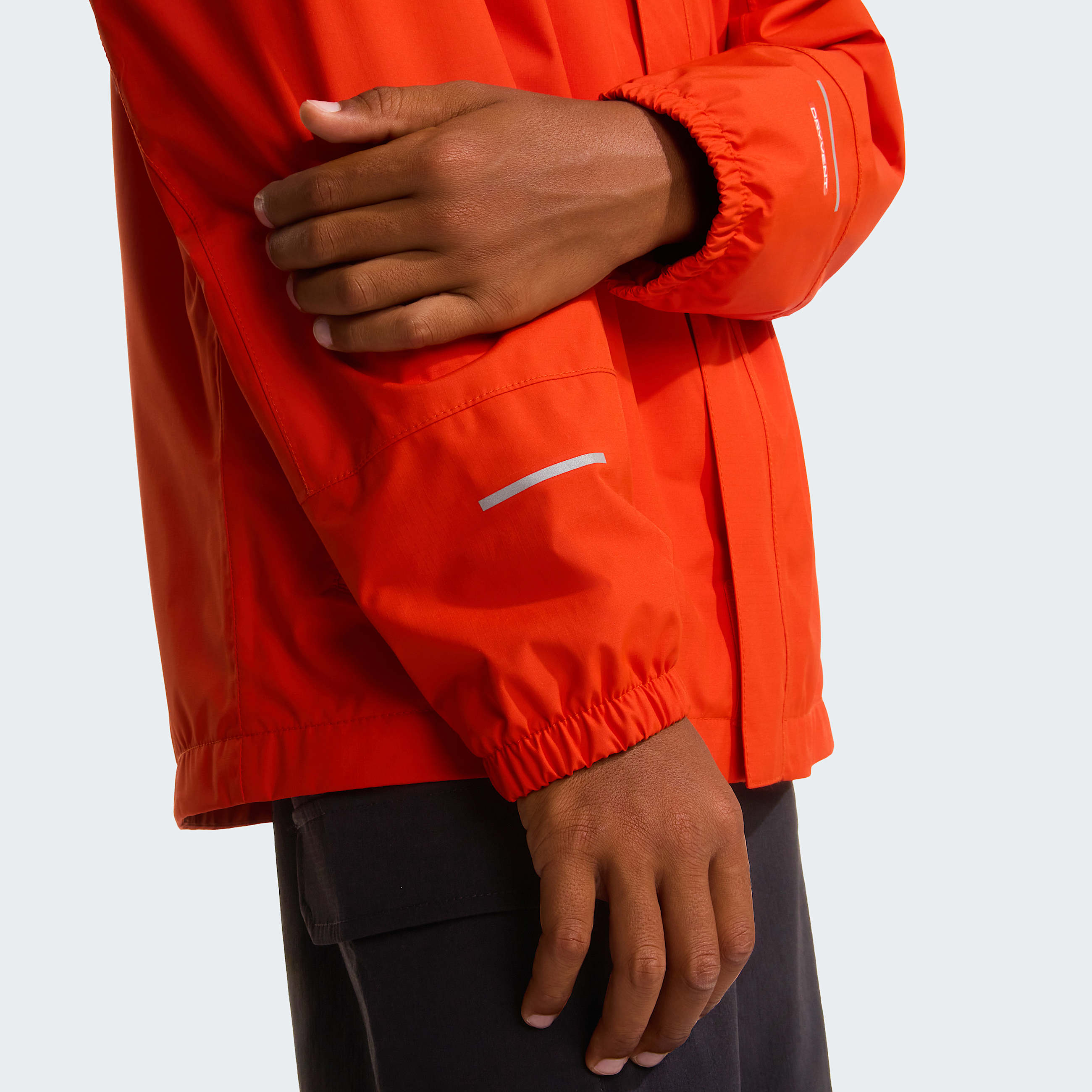 Boys Antora Rain Jacket TNF Lava Red ALT8