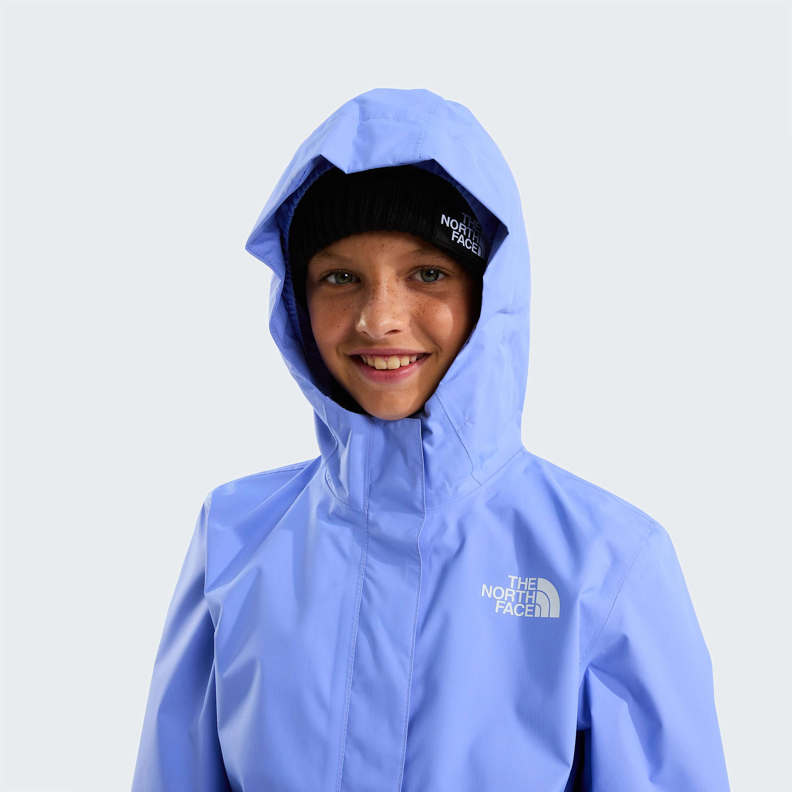 Antora Rain Jacket Girl TNF Periwinkle Glow ALT5