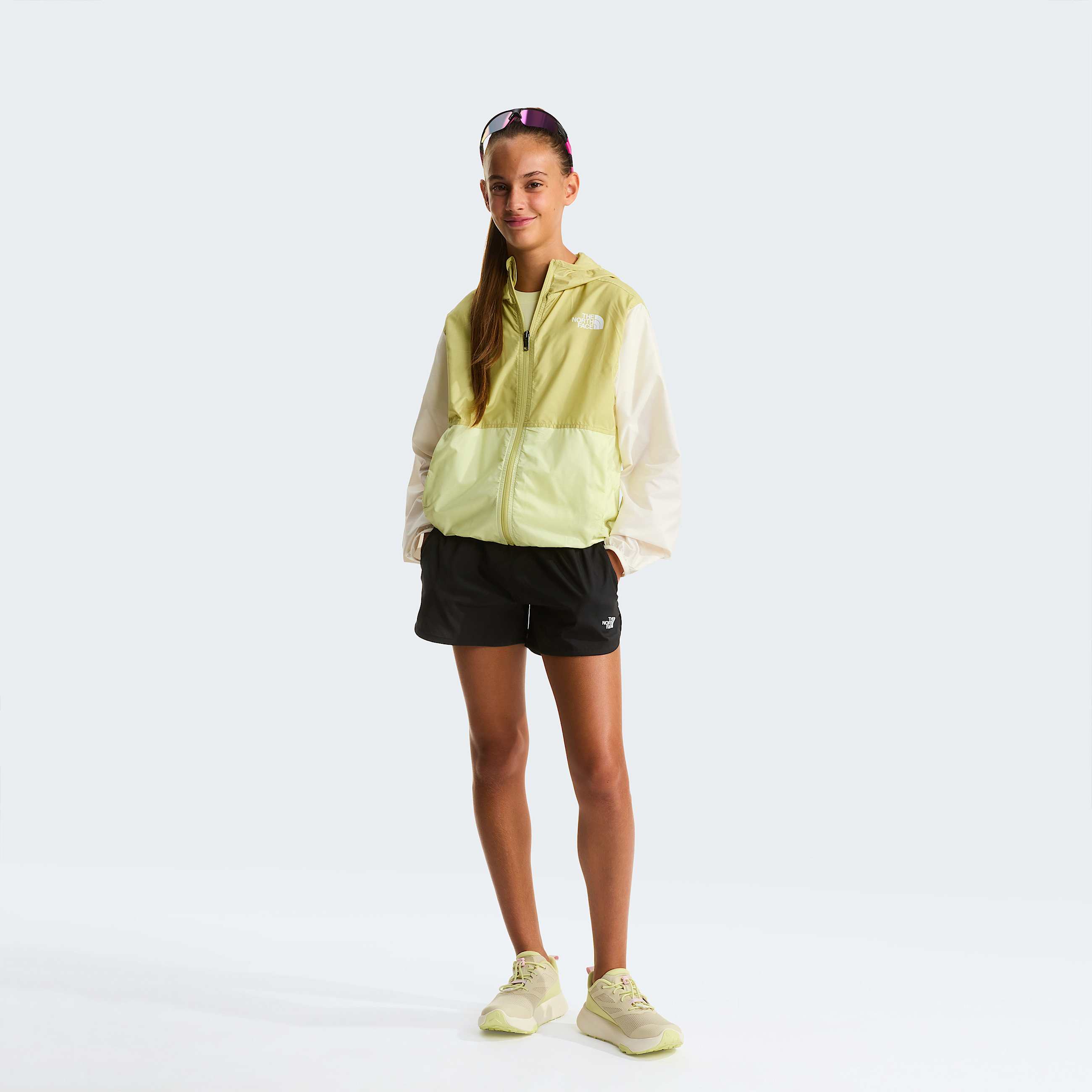 Teens Altamesa Trail Running Shoes TNF Desert StoneLemon Mist ALT5