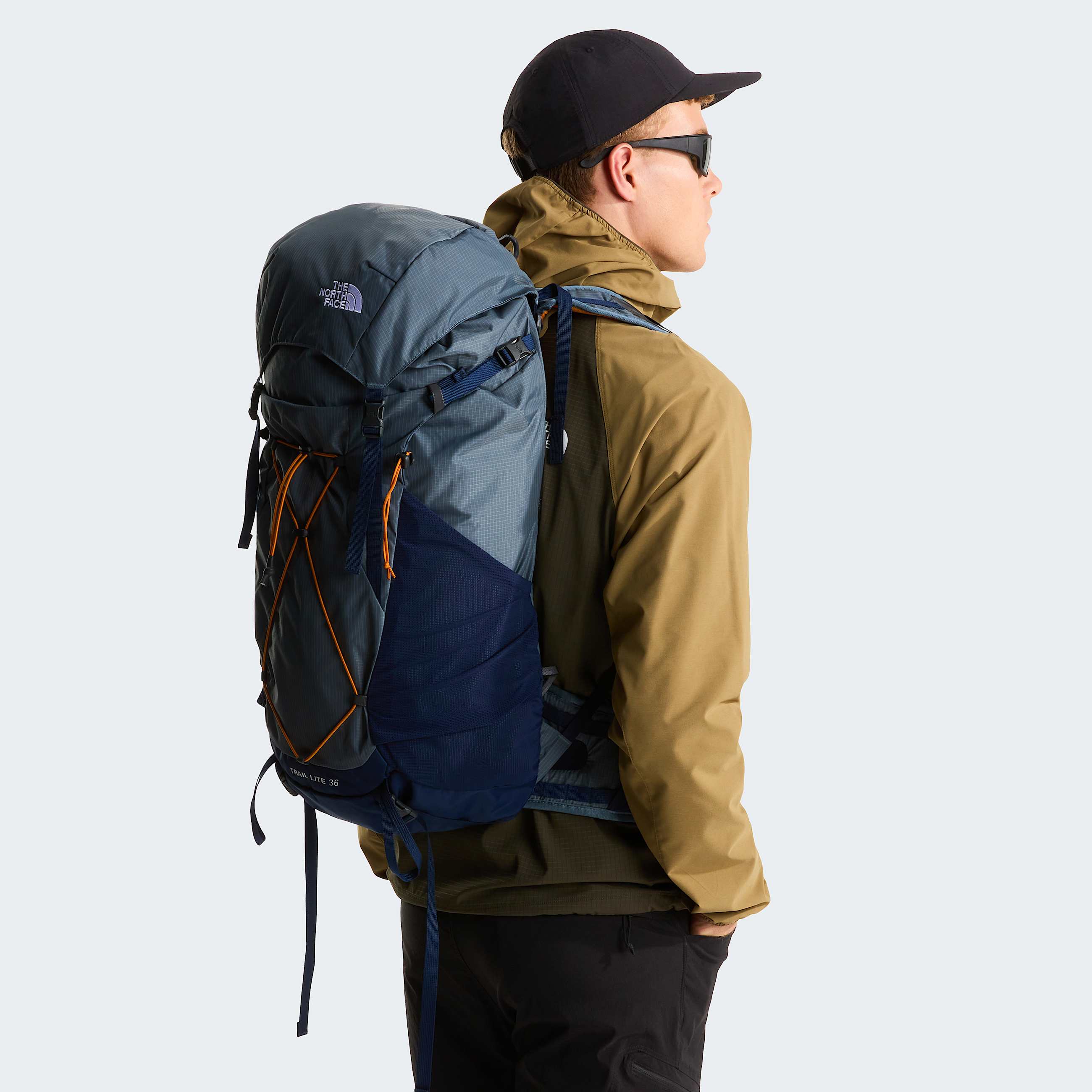 Trail Lite 36Litre Backpack TNF Granite GreySummit NavyDust Orange ALT8