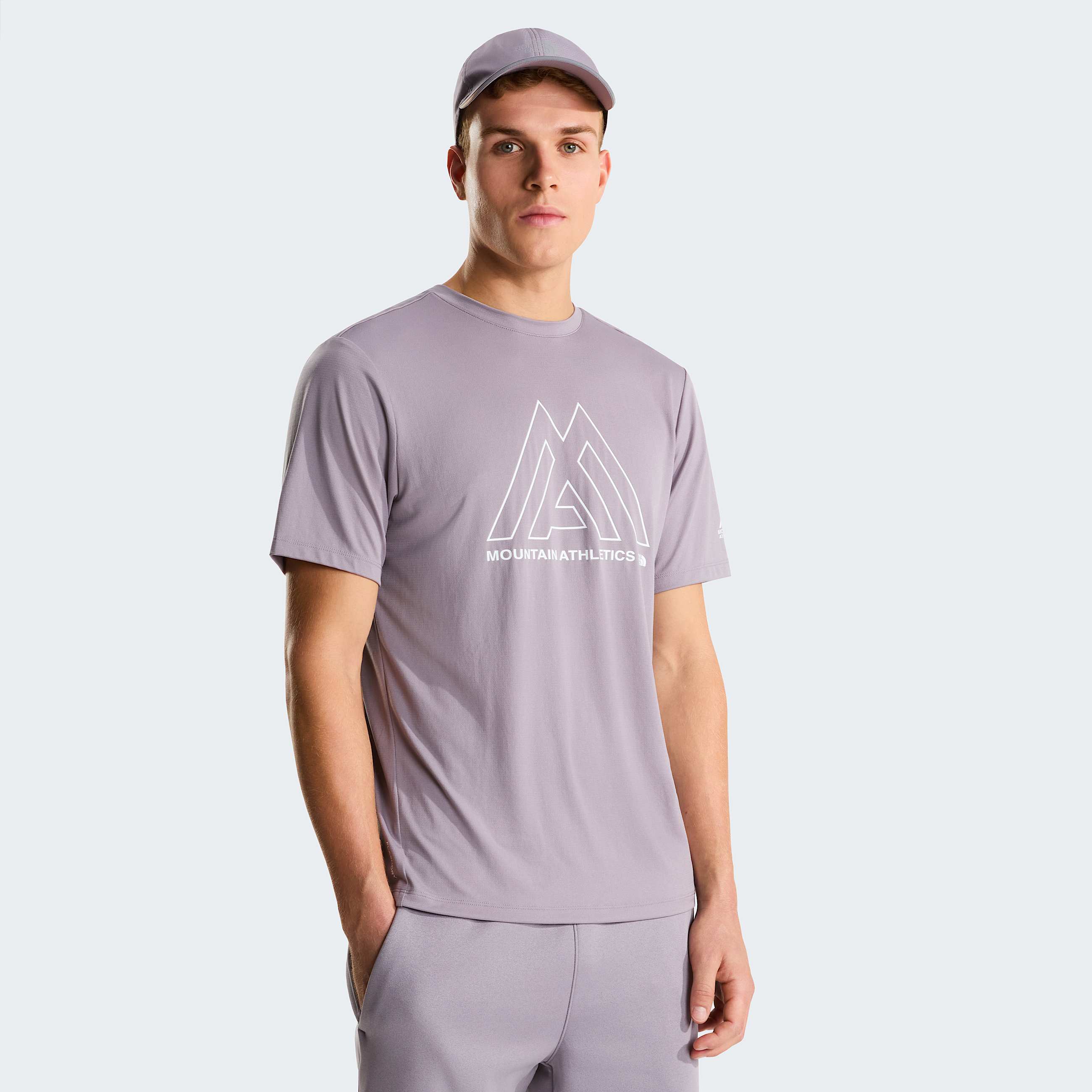 Mens Mountain Athletics 247 TShirt TNF Transcendent Grey HERO