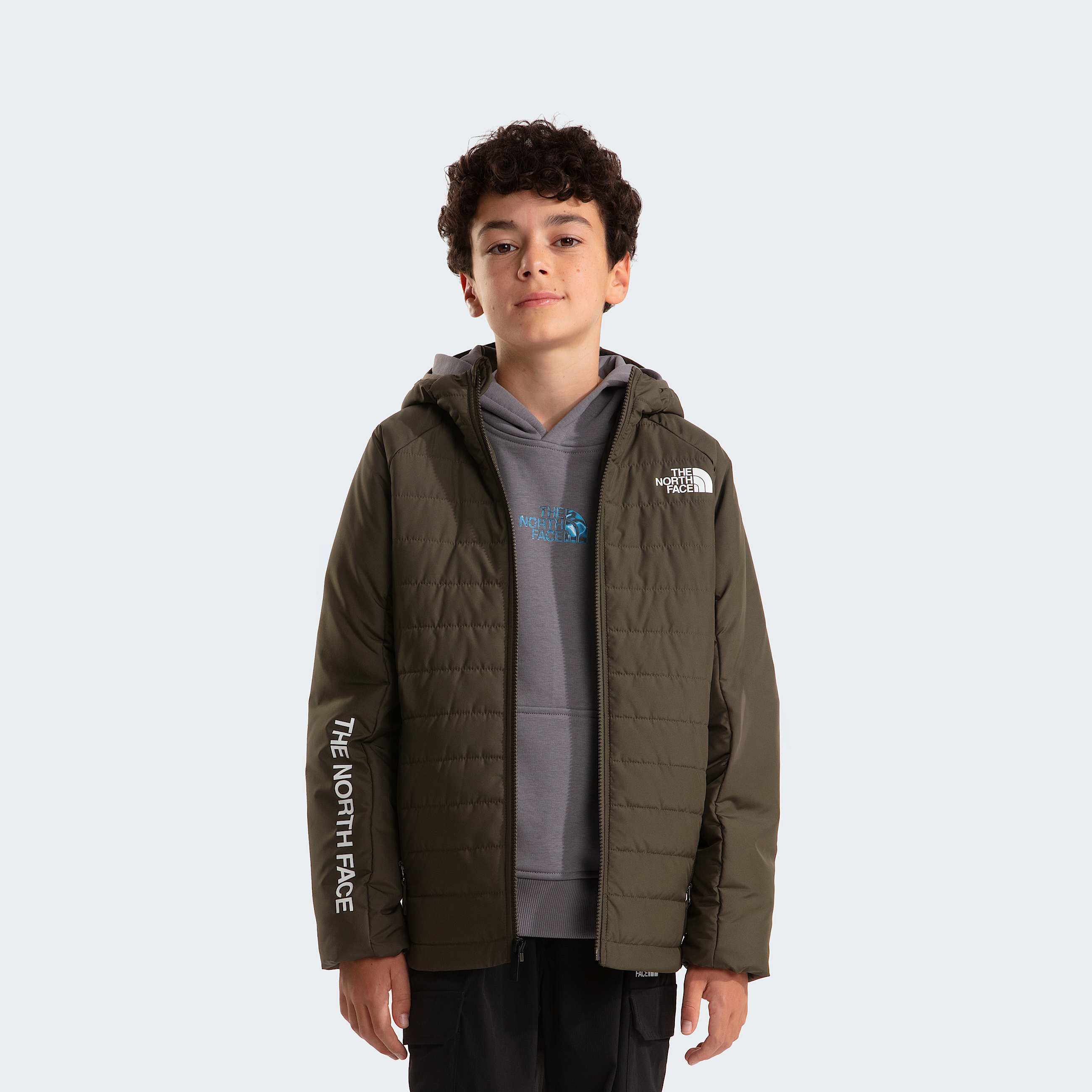 Boys Never Stop Synthetic Jacket TNF New Taupe Green ALT4