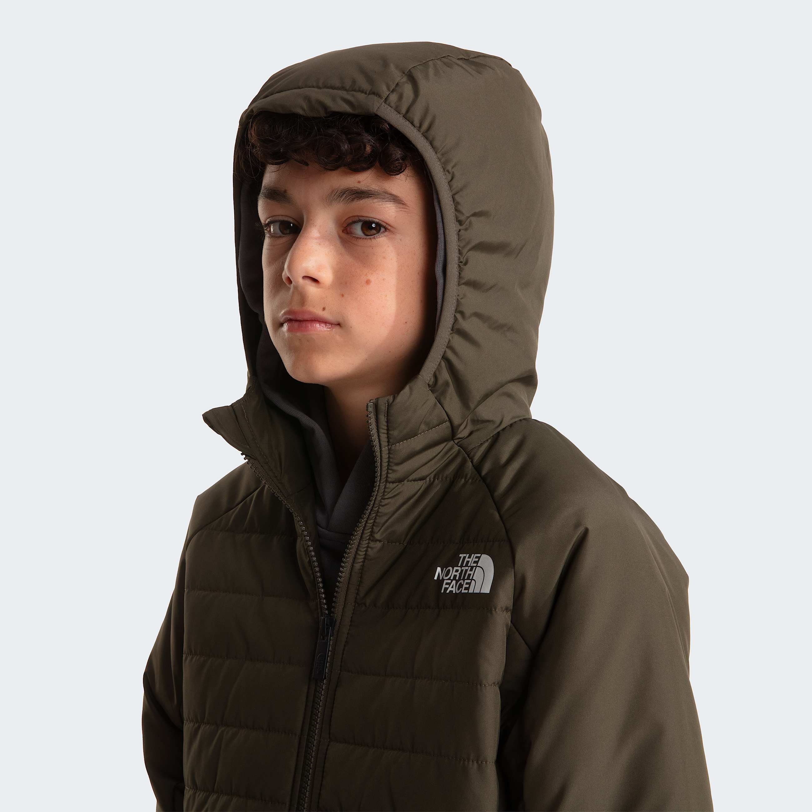 Boys Never Stop Synthetic Jacket TNF New Taupe Green ALT5