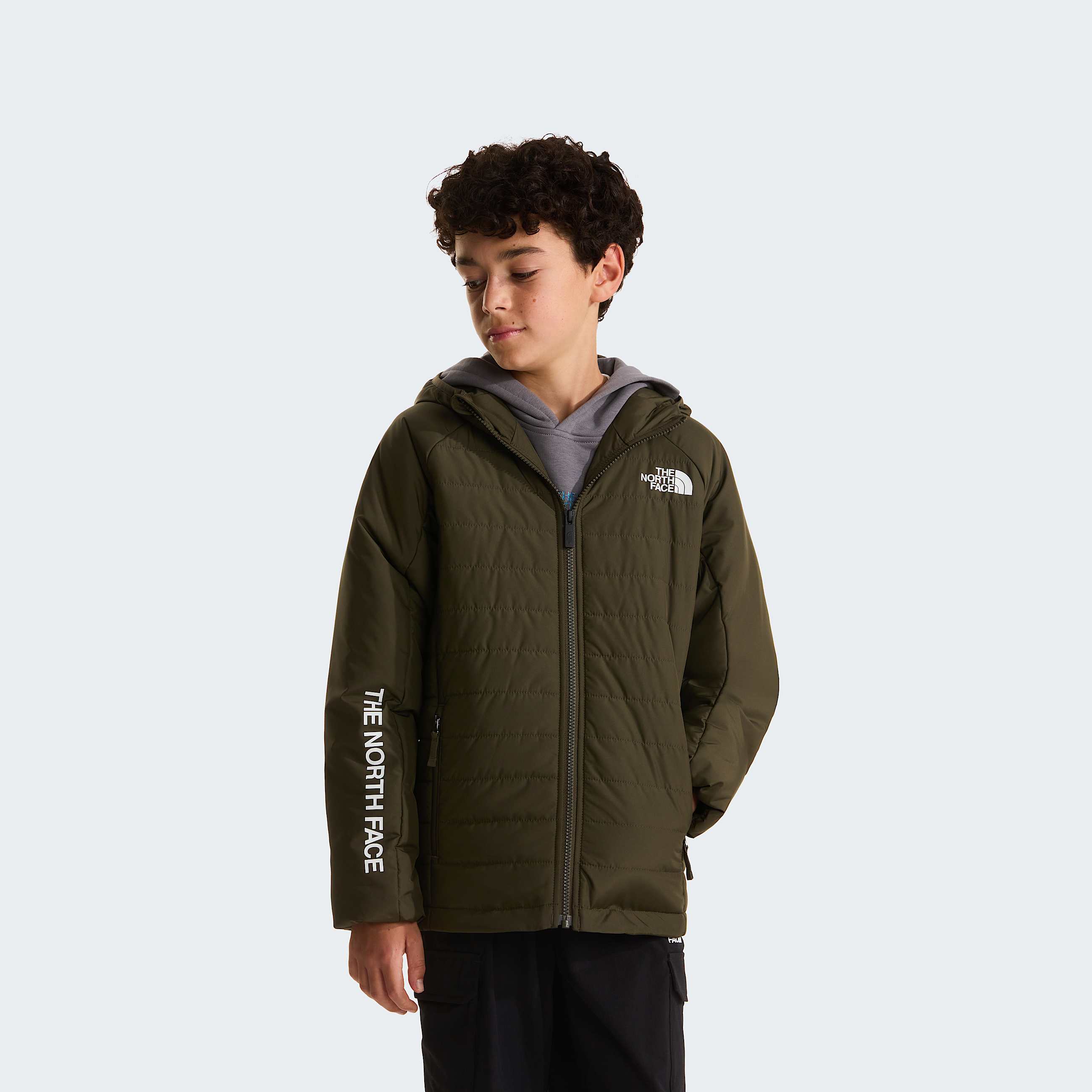 Boys Never Stop Synthetic Jacket TNF New Taupe Green HERO