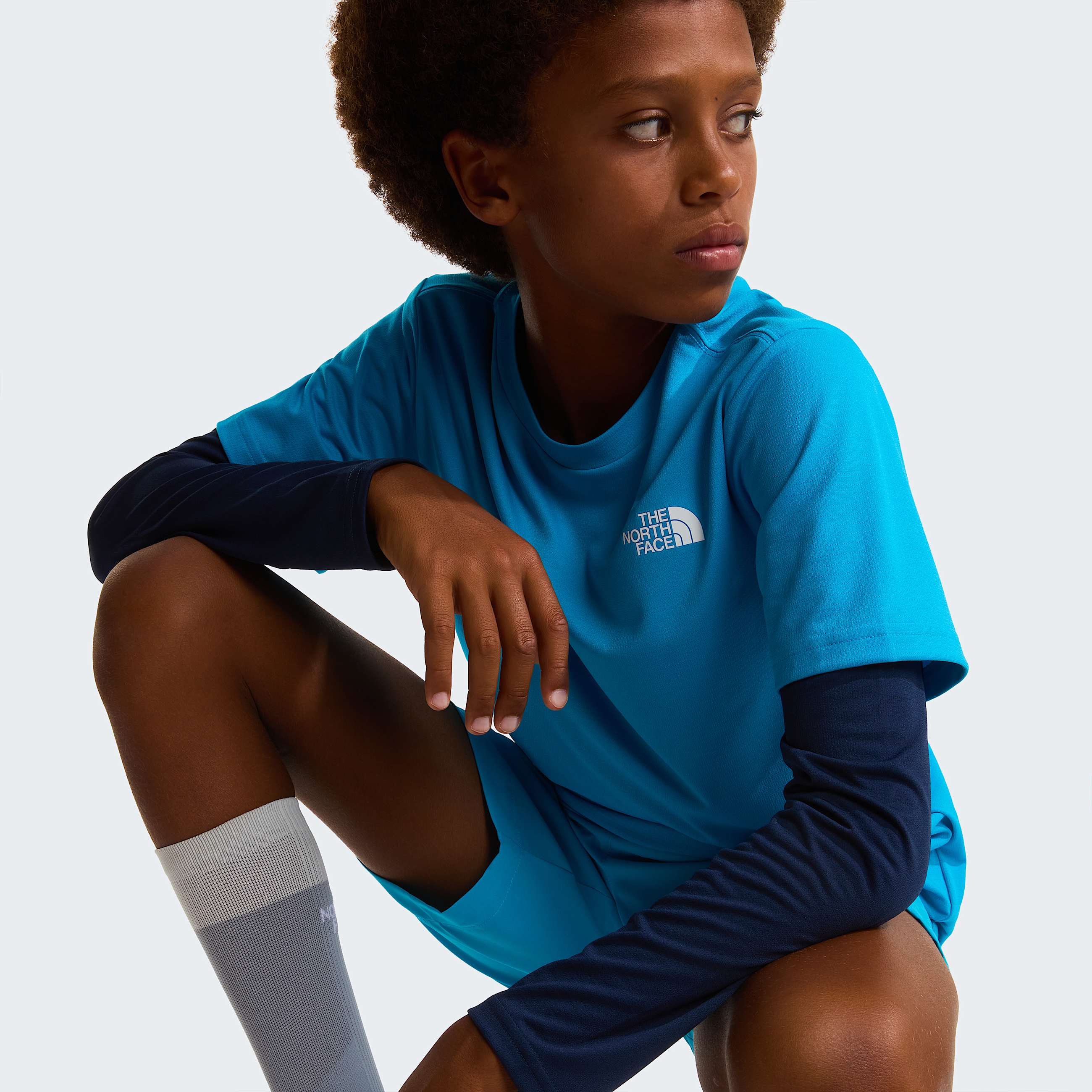 Teens 247 Shorts TNF Meridian Blue ALT6