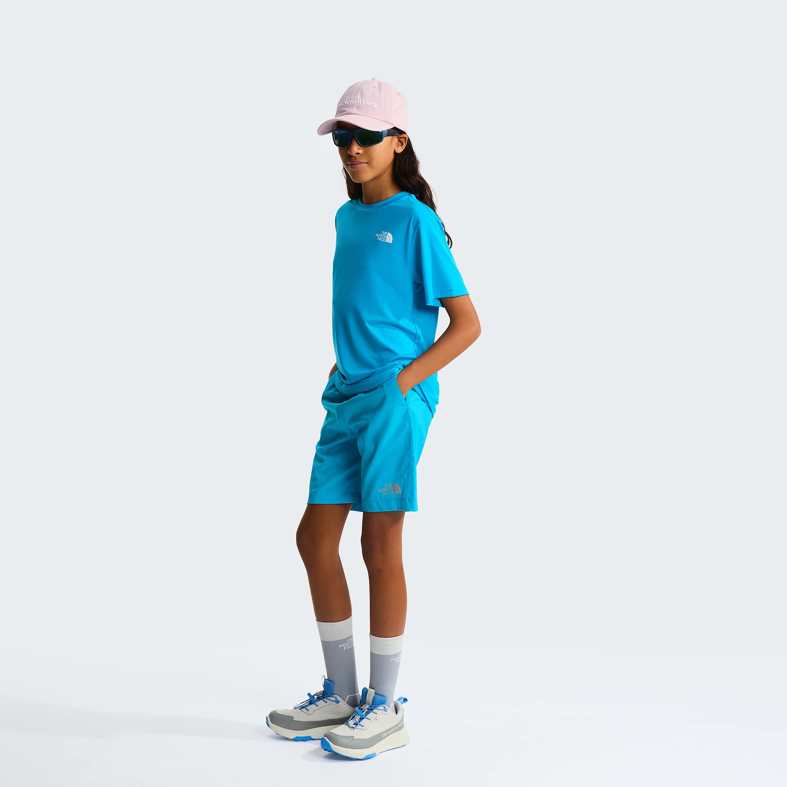 Teens 247 Shorts TNF Meridian Blue ALT8