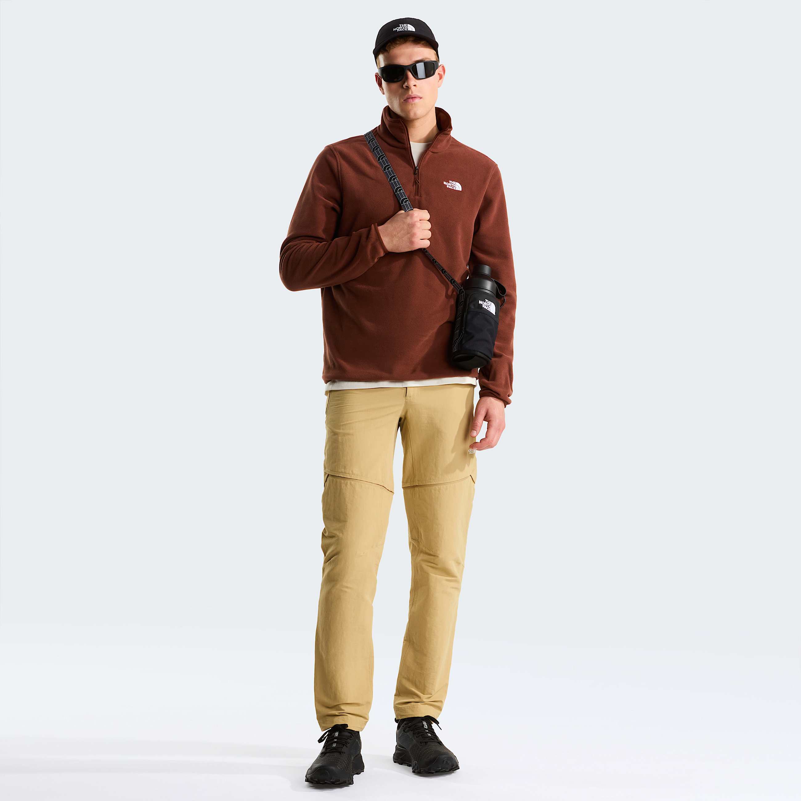 Pile Glacier con cerniera a 14 da uomo TNF Ember Soil ALT1