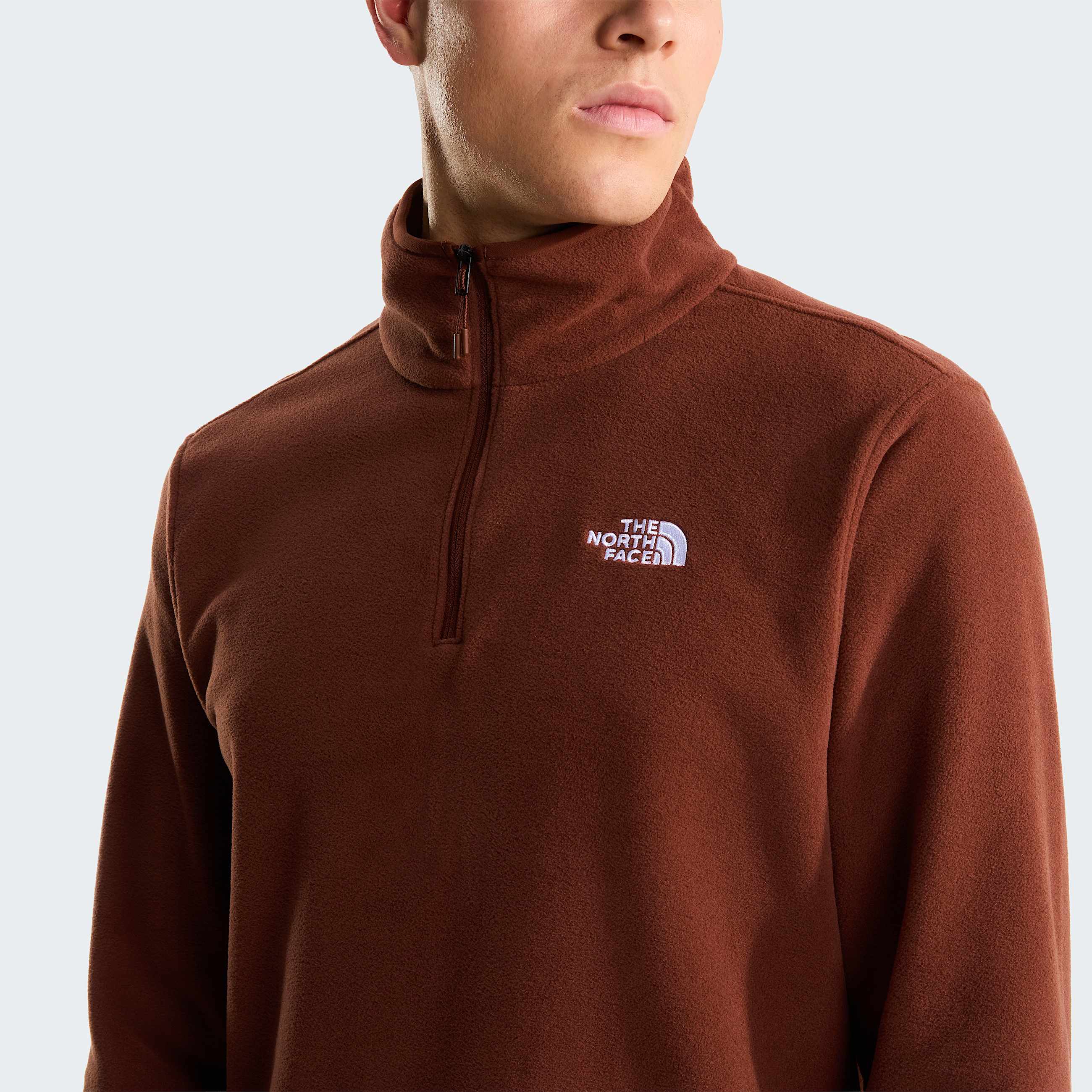 Pile Glacier con cerniera a 14 da uomo TNF Ember Soil ALT4